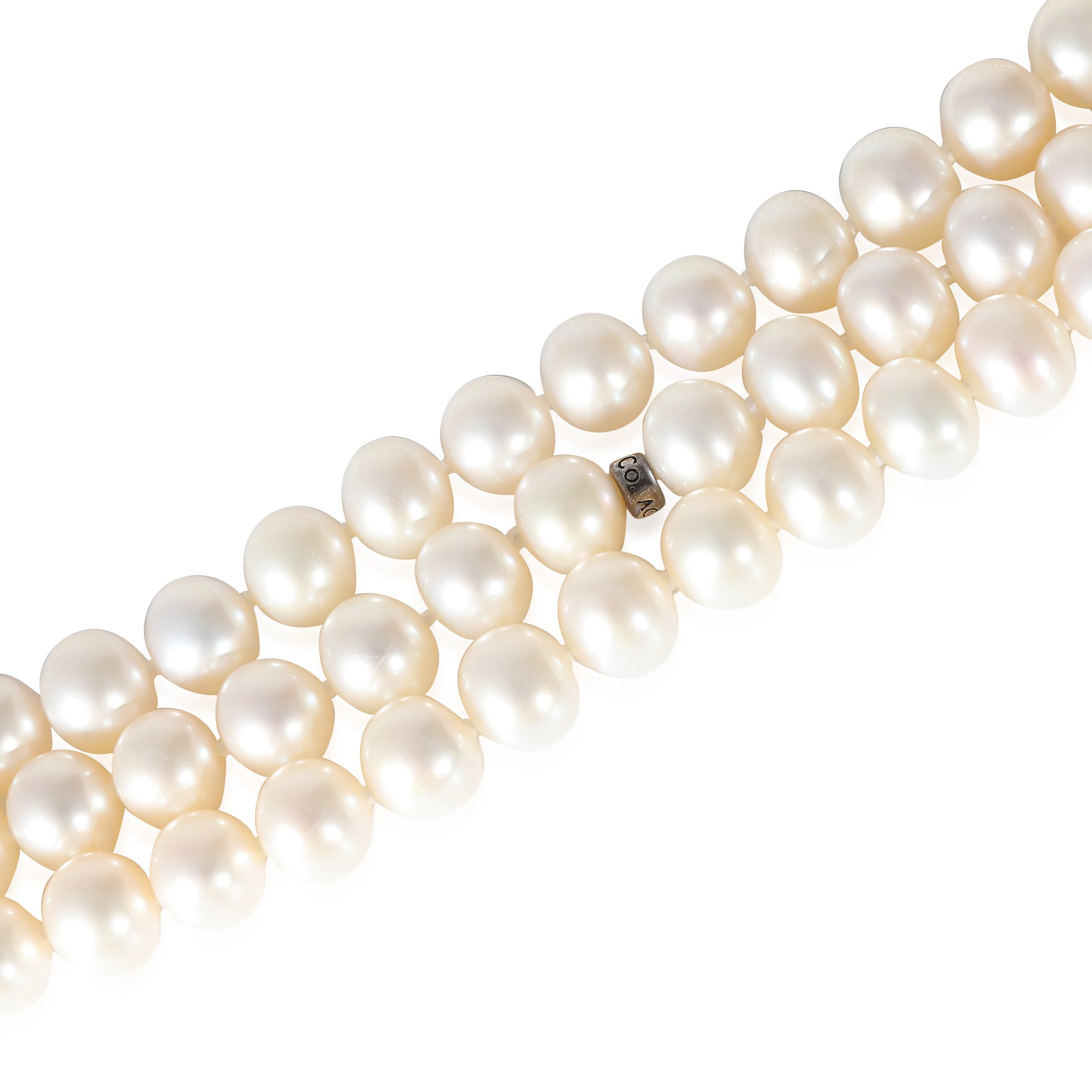 Tiffany & Co. Ziegfeld Pearl Necklace in Sterling Silver - Image 3
