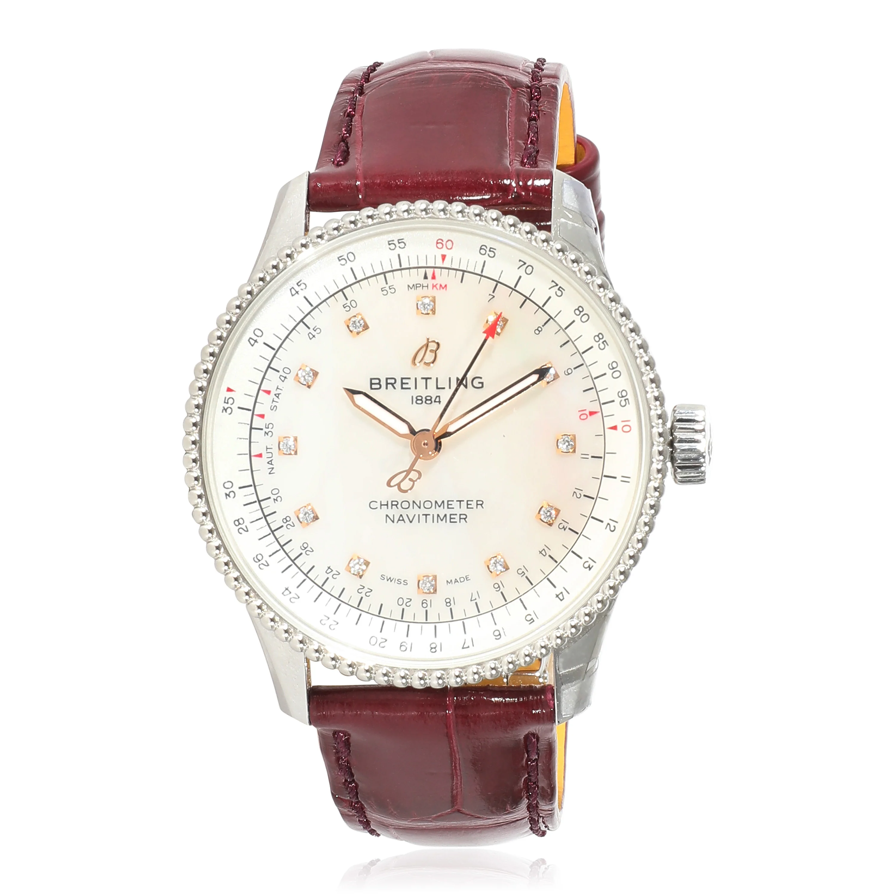 Breitling Navitimer 35 A17395211A1P2 Womens Watch in  Stainless Steel - Image 4