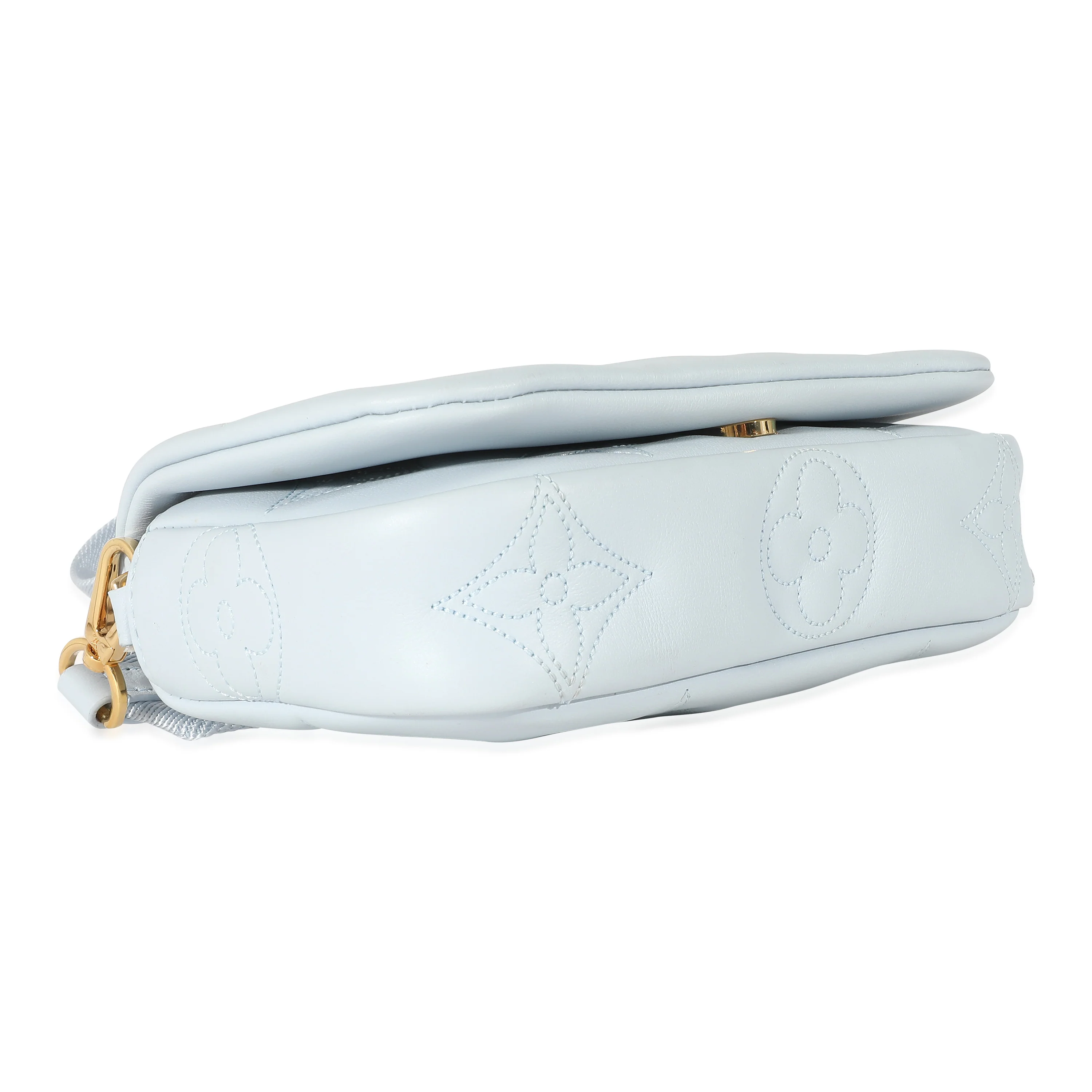 Louis Vuitton Bleu Glacier Bubblegram Wallet On Strap - Image 5