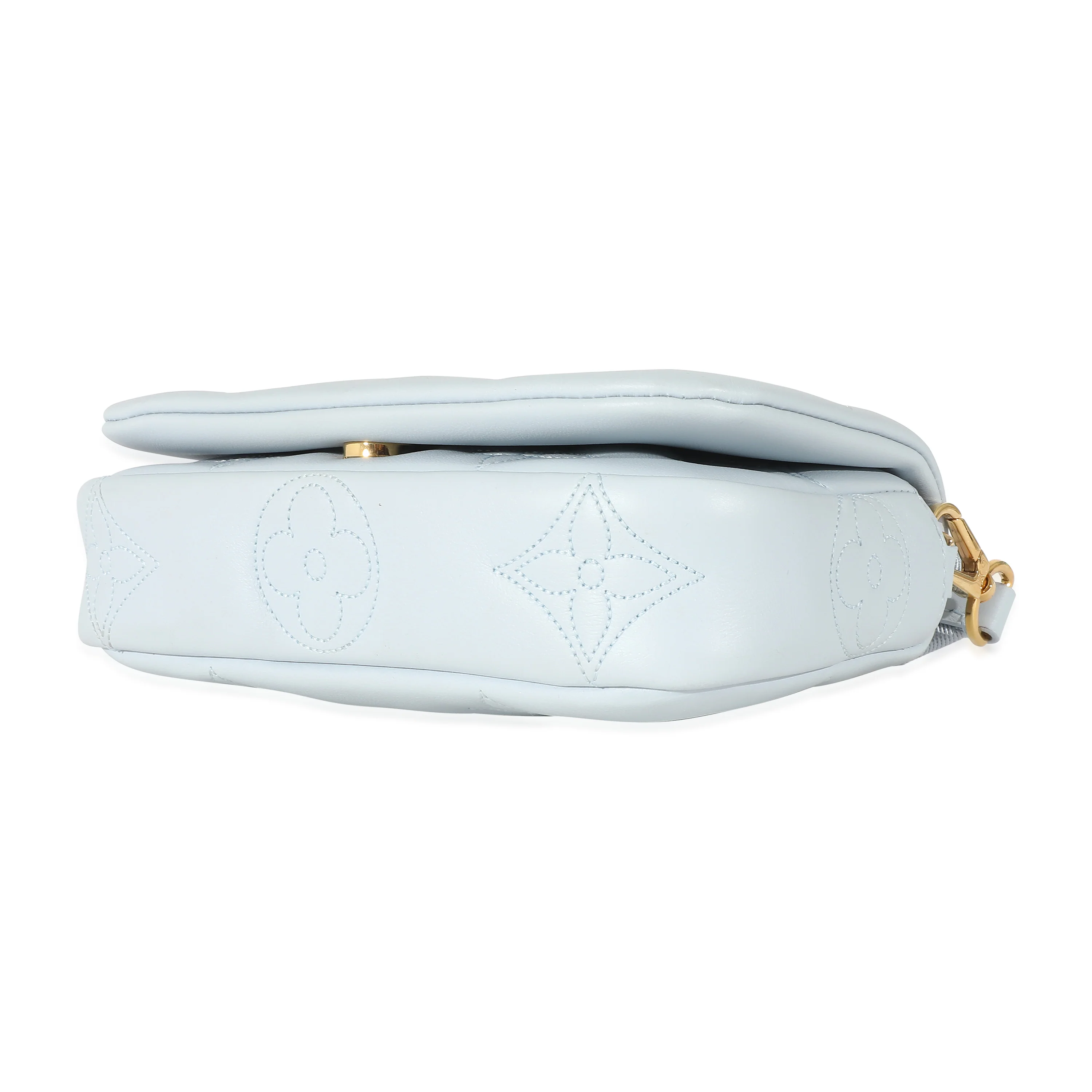 Louis Vuitton Bleu Glacier Bubblegram Wallet On Strap - Image 6