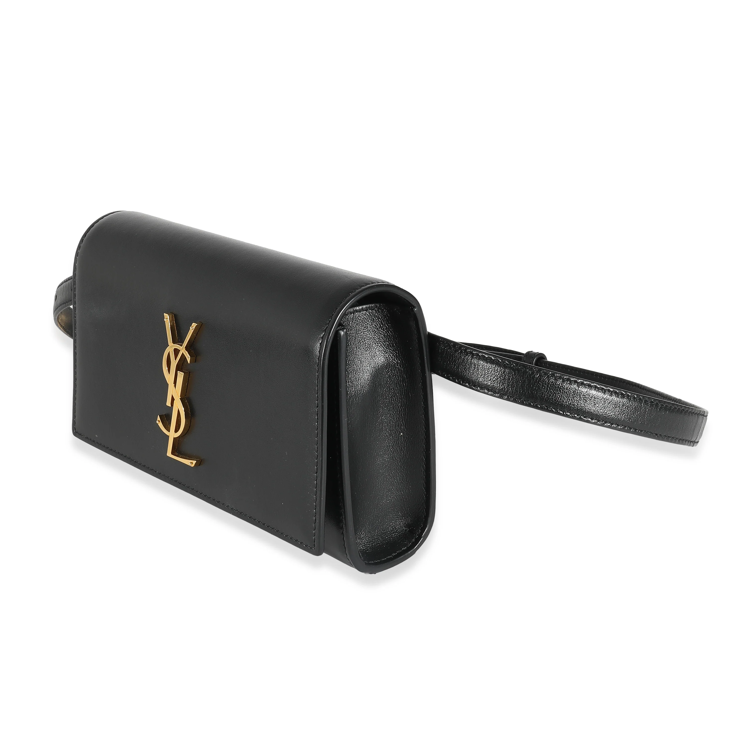 Saint Laurent Black Smooth Leather Kate Belt Bag - Image 2