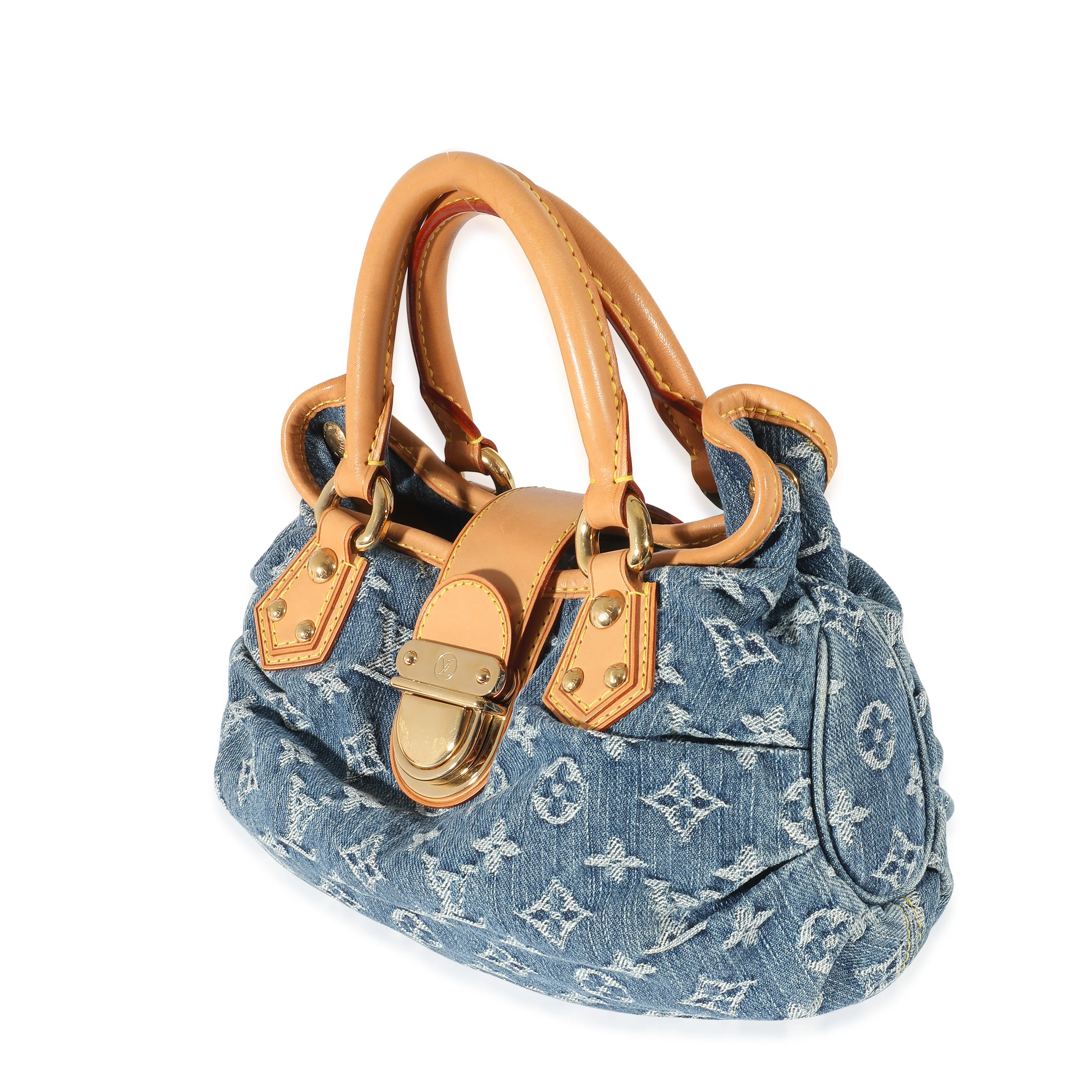 Louis Vuitton Blue Monogram Denim Pleaty Bag - Image 2