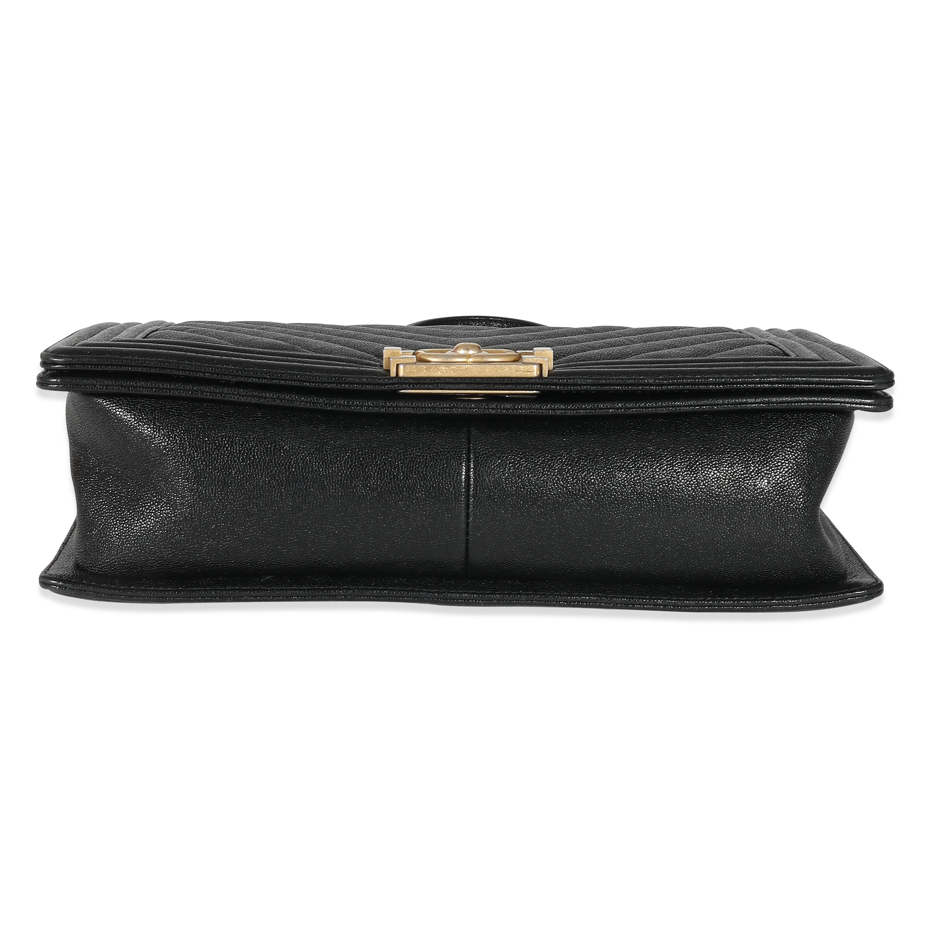 Chanel Black Caviar Medium Boy Bag - Image 5