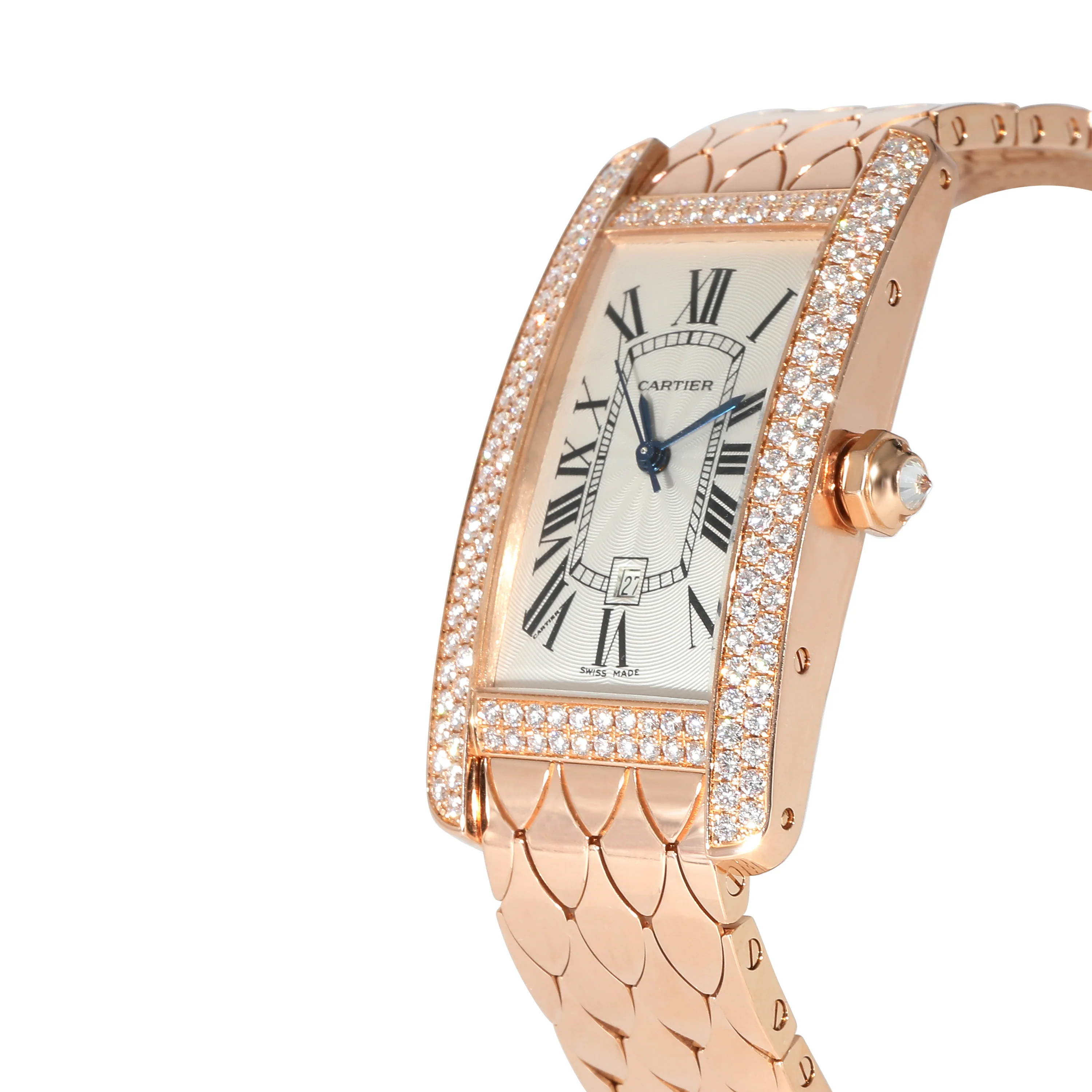 Cartier Tank Americaine WB710010 Womens Watch in 18k Rose Gold - Image 4