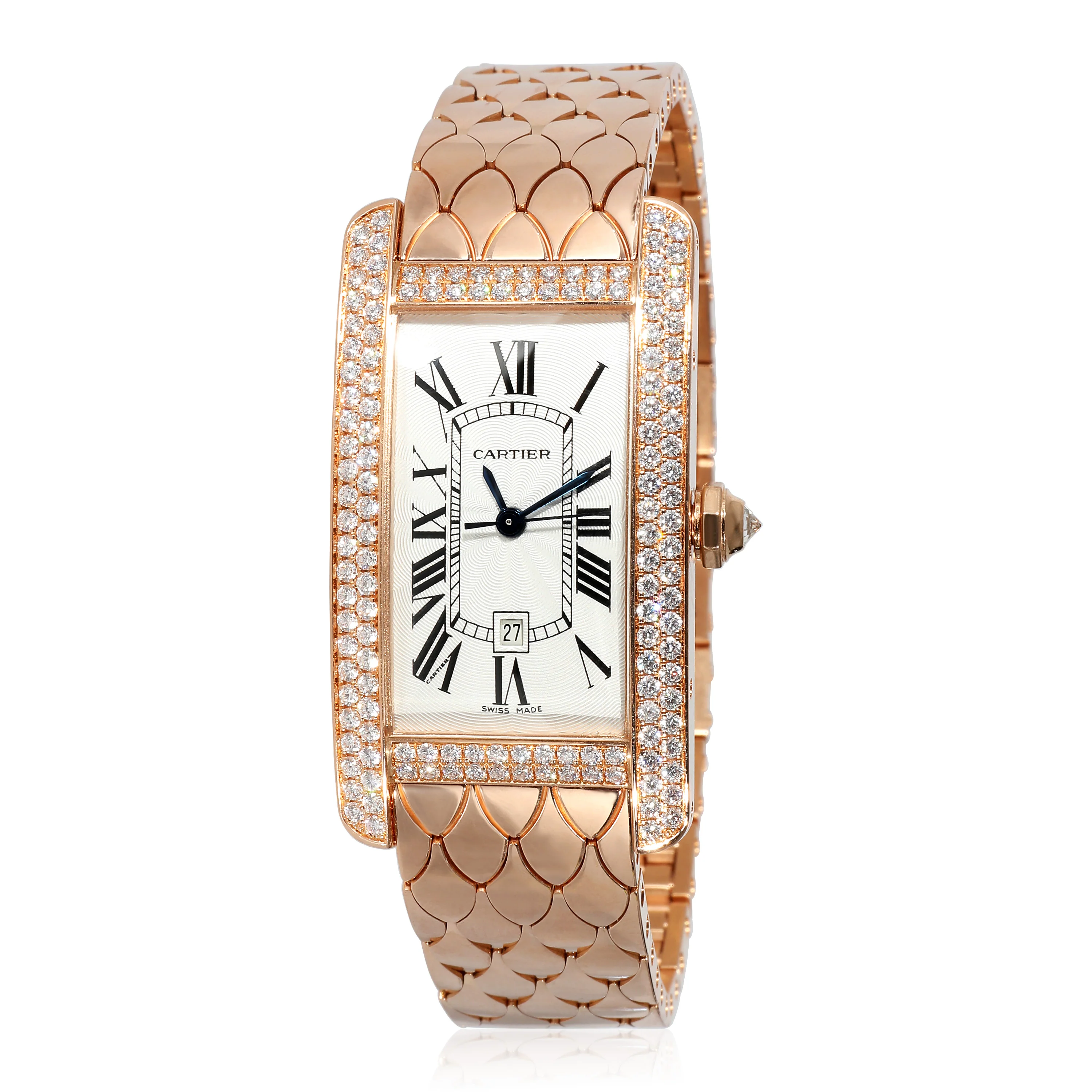 Cartier Tank Americaine WB710010 Womens Watch in 18k Rose Gold - Image 5