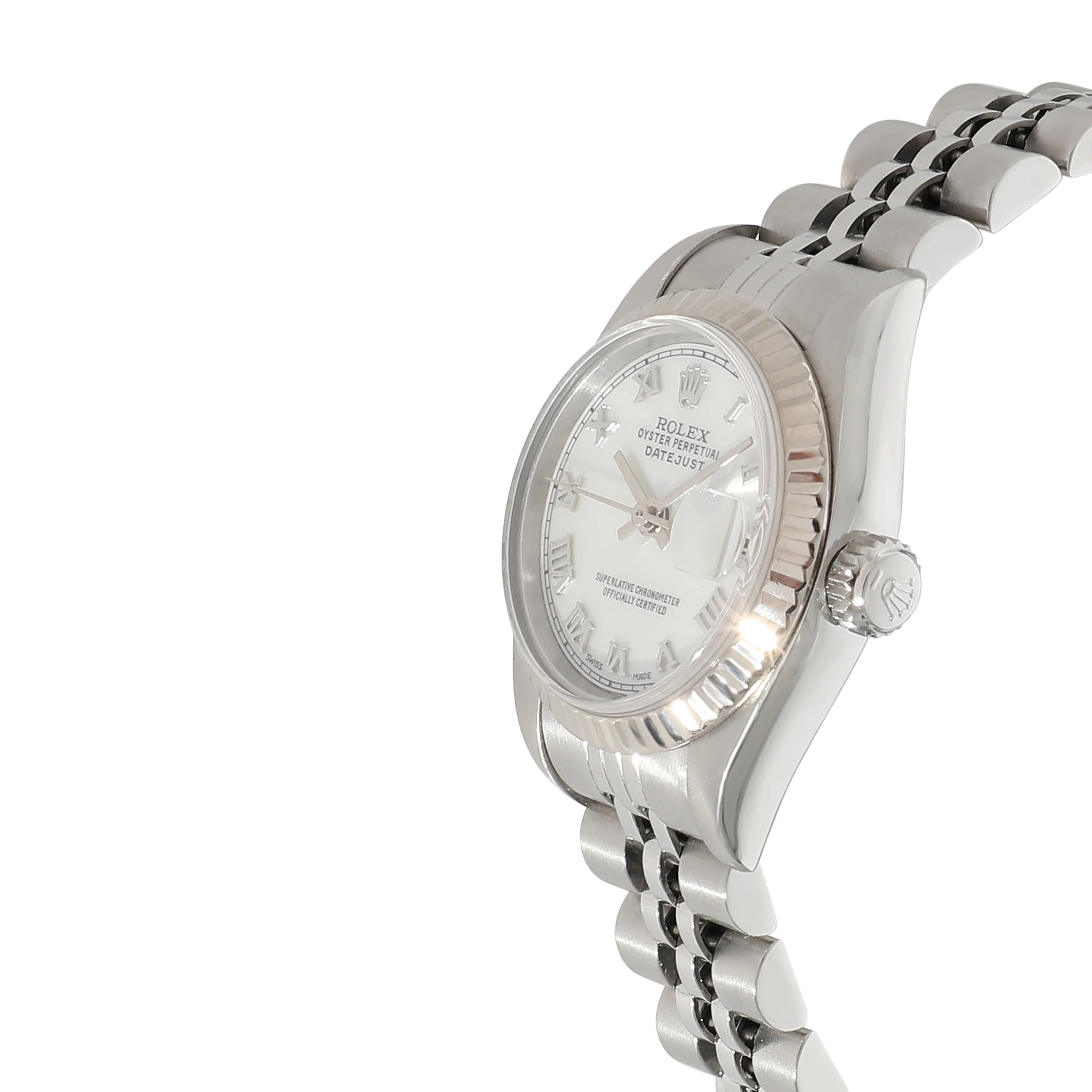Rolex Datejust 69174 Womens Watch in 18kt Stainless Steel/White Gold - Image 3