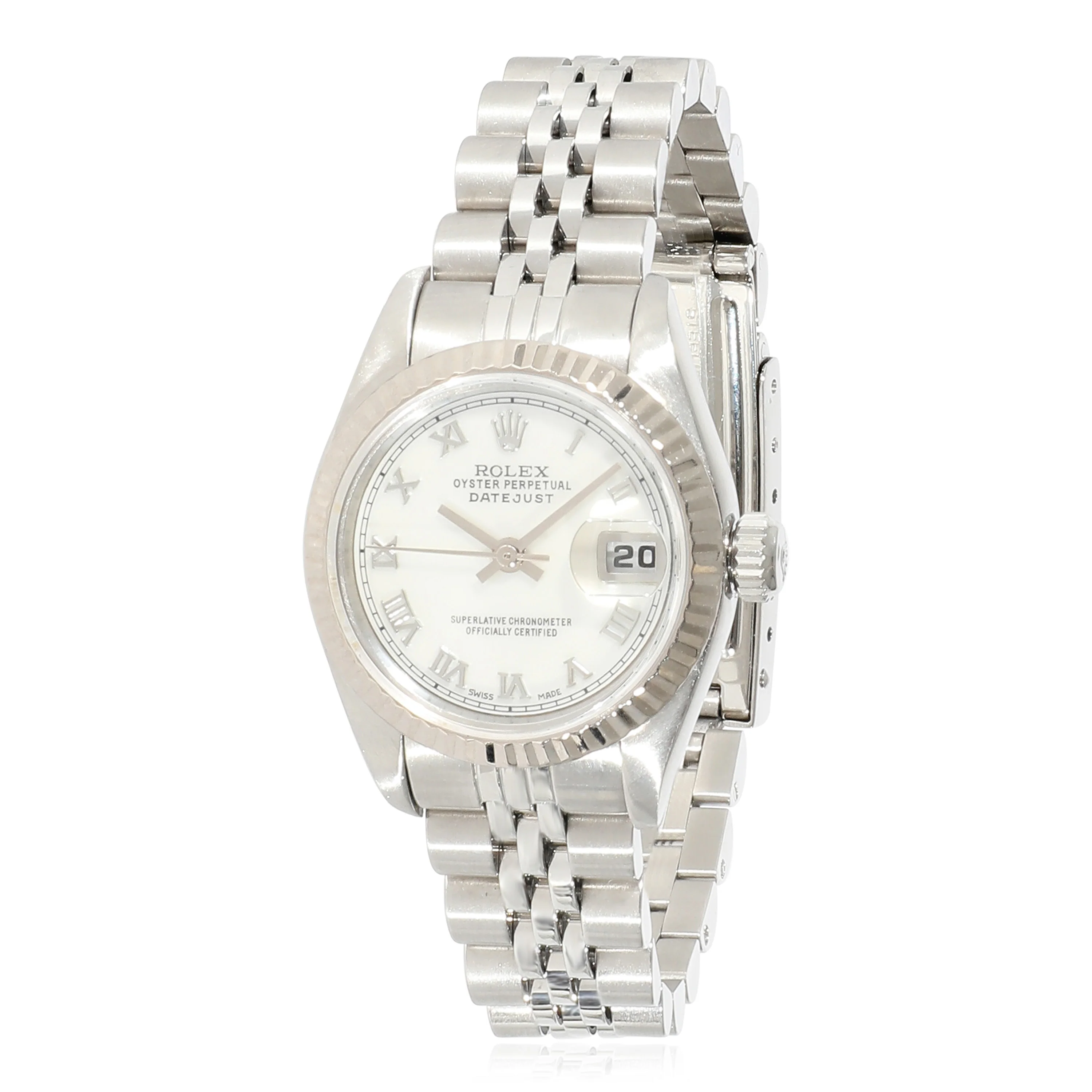 Rolex Datejust 69174 Womens Watch in 18kt Stainless Steel/White Gold - Image 6