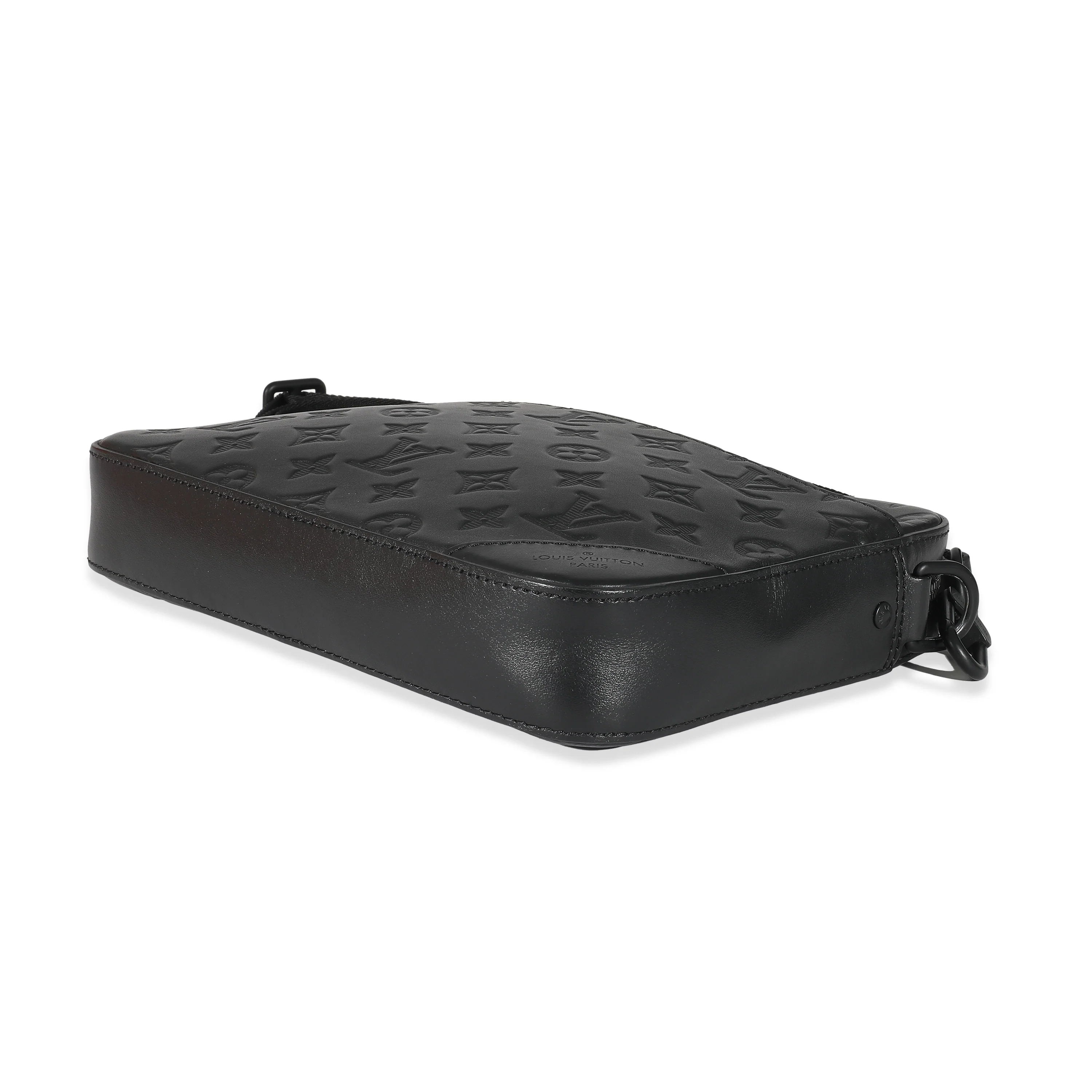 Louis Vuitton Black Monogram Shadow Leather Duo Messenger Bag - Image 7
