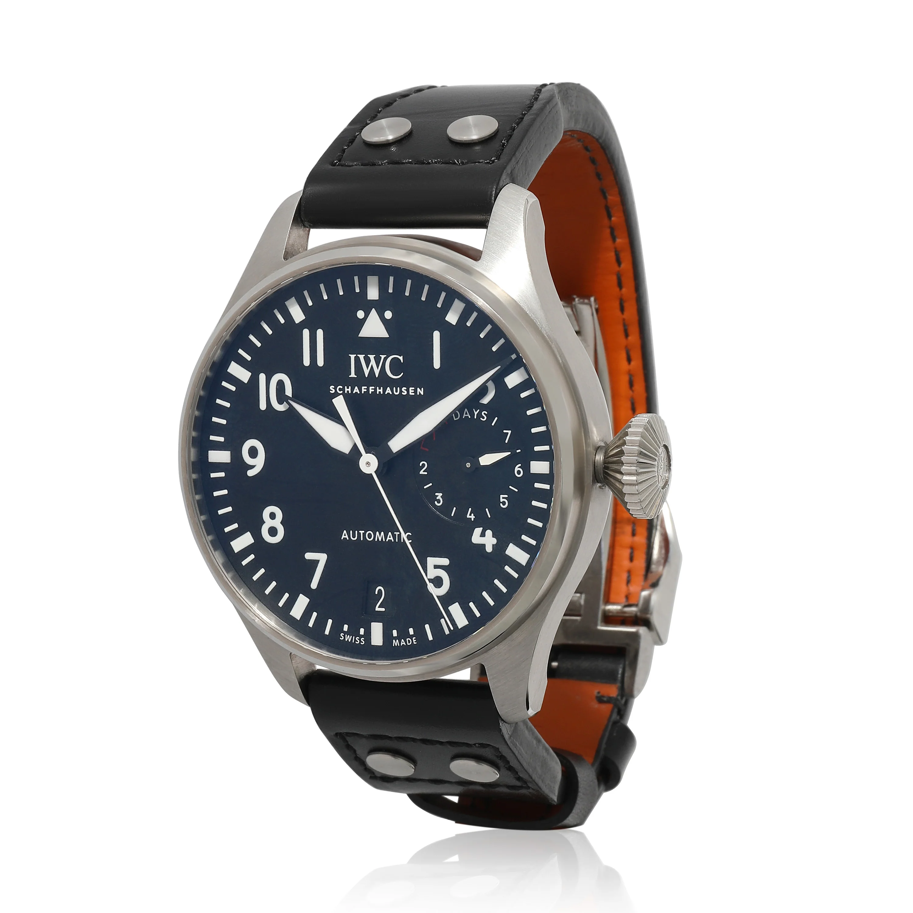 IWC Big Pilot 7 Day Reserve IW501001 Mens Watch in Stainless Steel