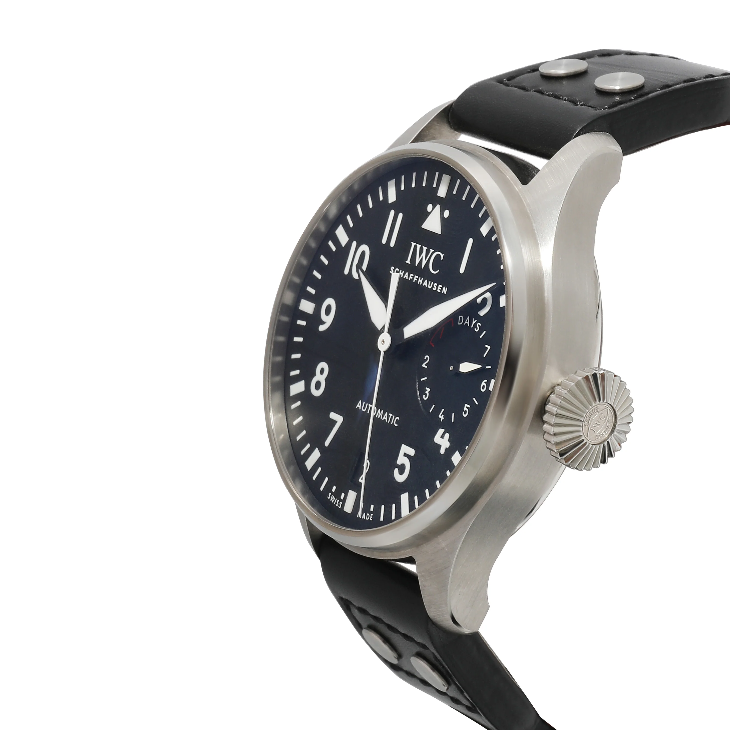 IWC Big Pilot 7 Day Reserve IW501001 Mens Watch in Stainless Steel - Image 3