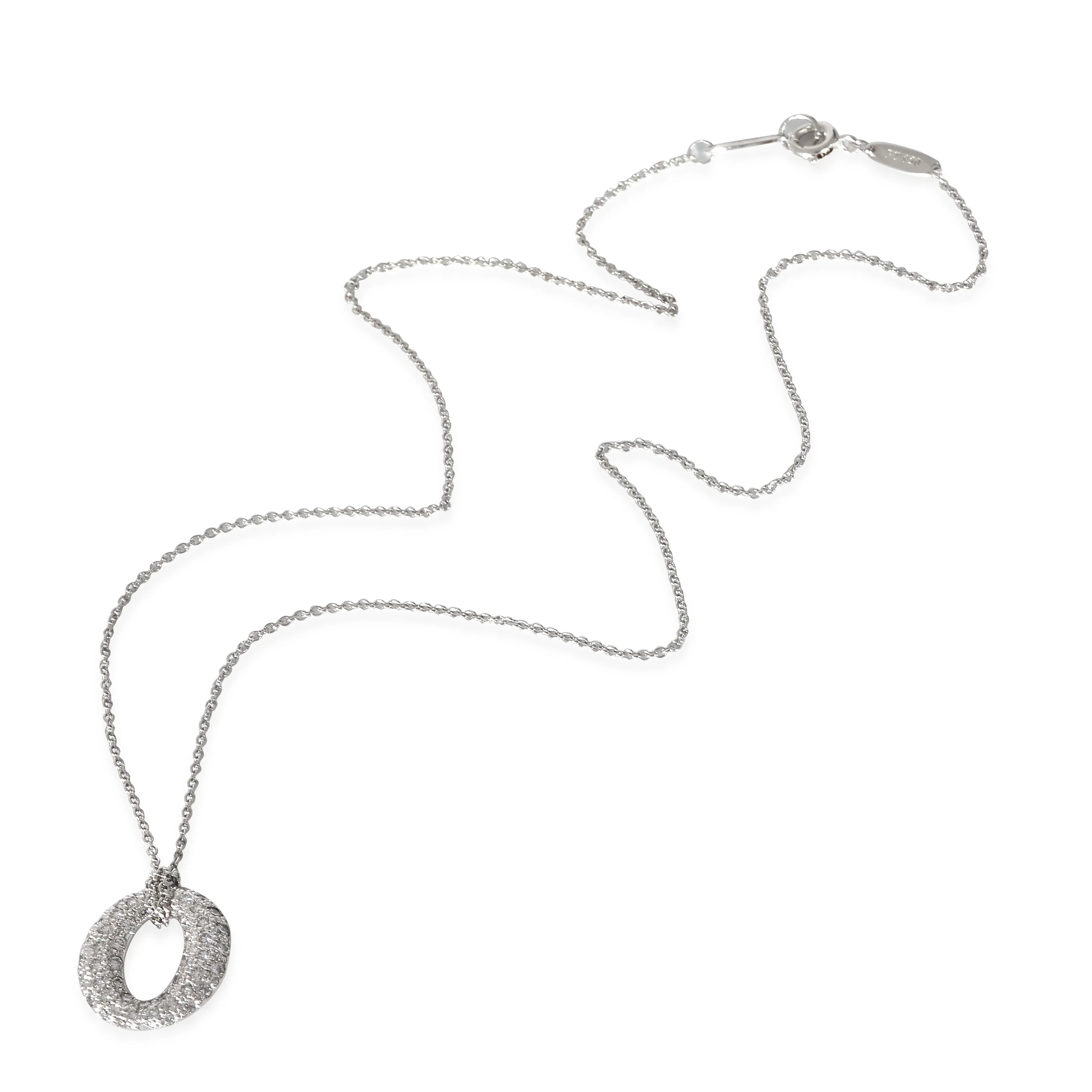 Sevillana Diamond circle Pendant in Platinum 0.75 CTW - Image 2