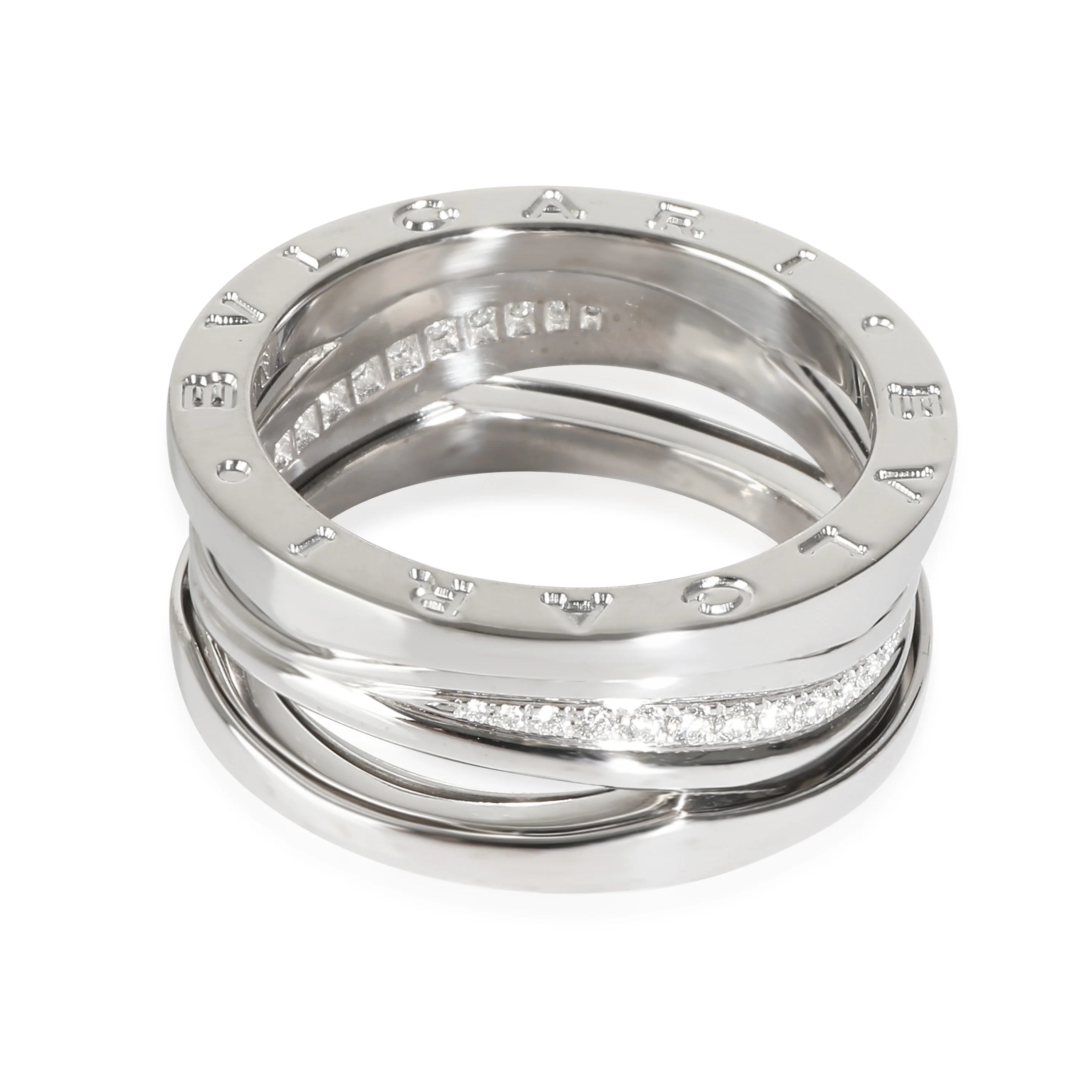 B.zero 1 Legend Diamond Ring in 18k White Gold 0.16 CTW - Image 3