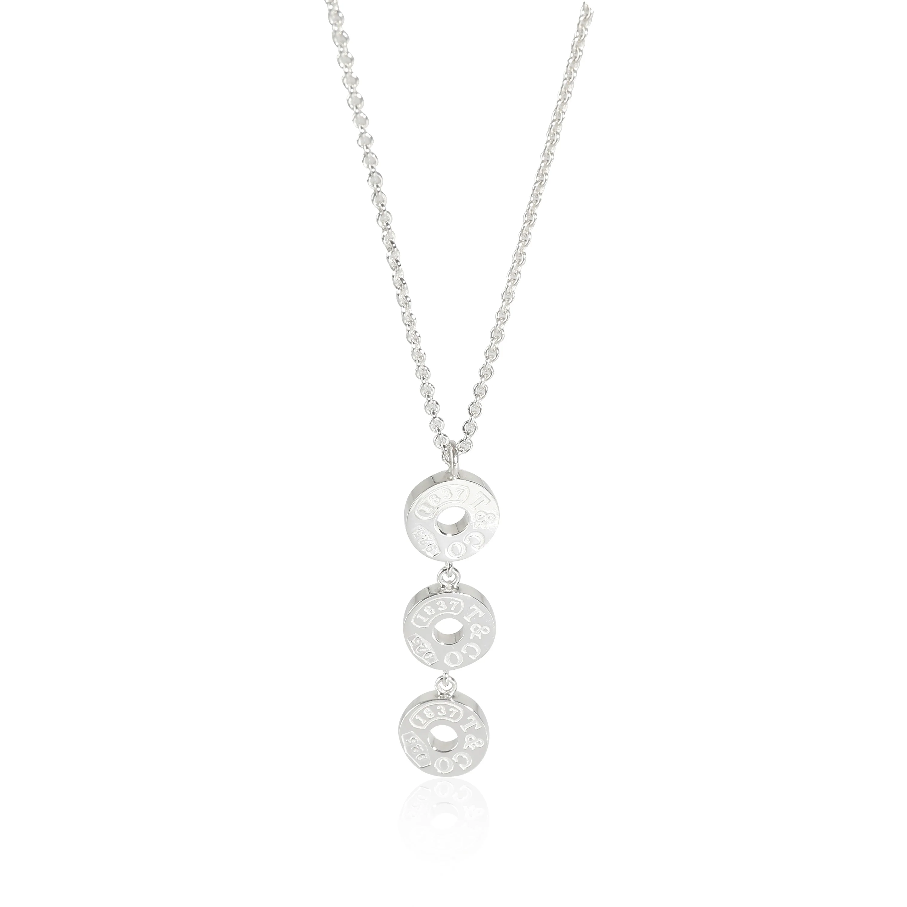 1837 Triple Drop Circle Pendant in  Sterling Silver