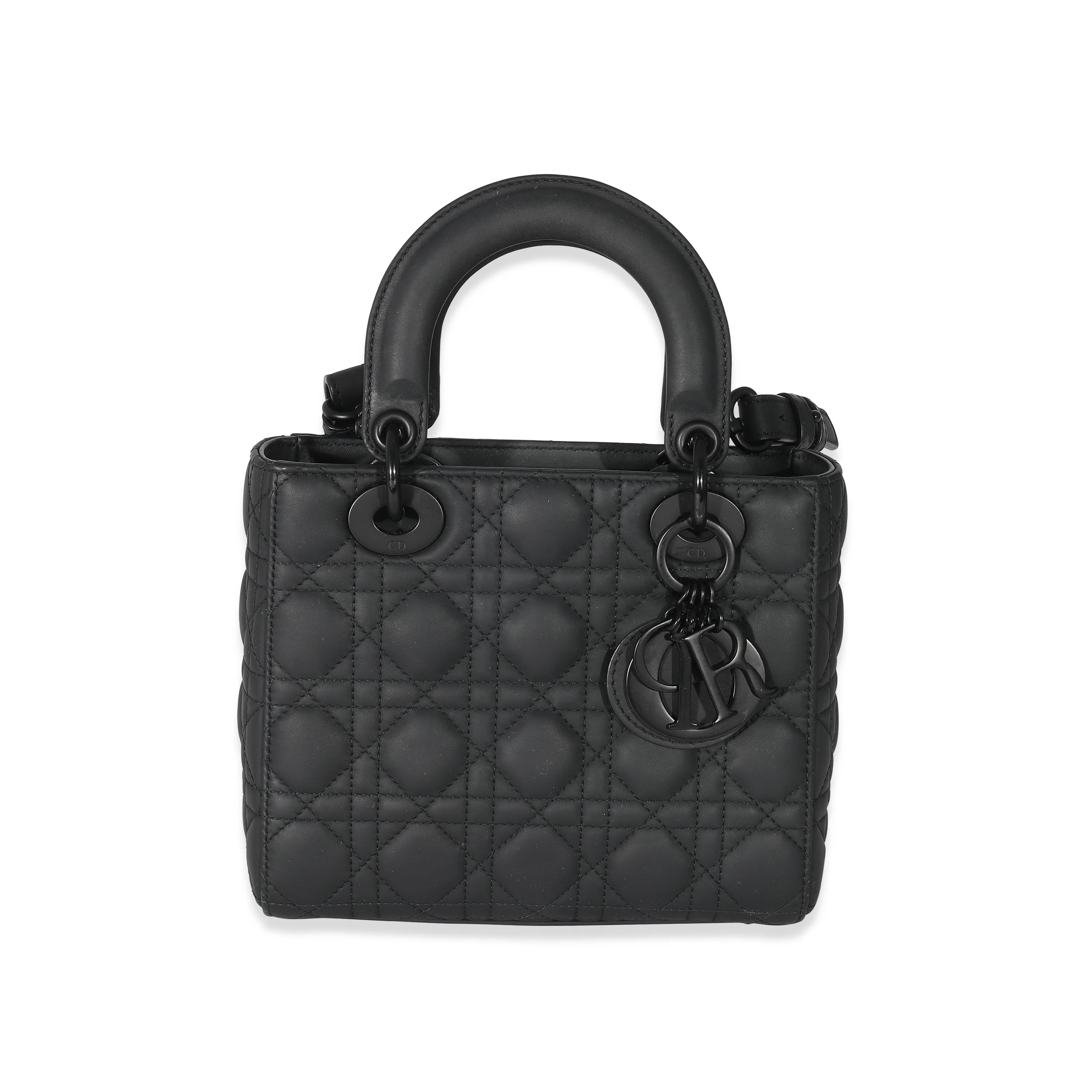 Christian Dior Black Ultramatte Cannage Calfskin Small My ABCDior Bag