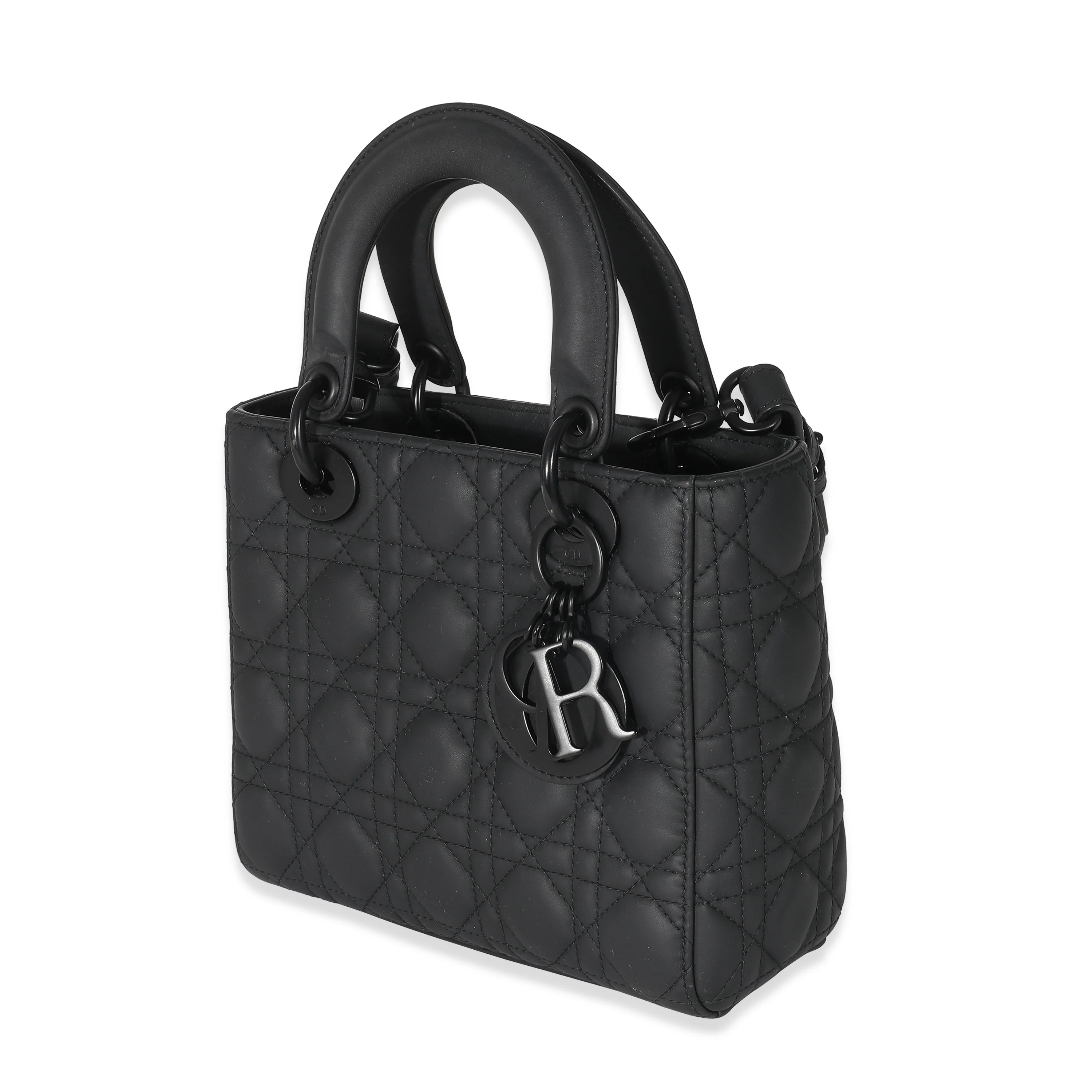 Christian Dior Black Ultramatte Cannage Calfskin Small My ABCDior Bag - Image 2