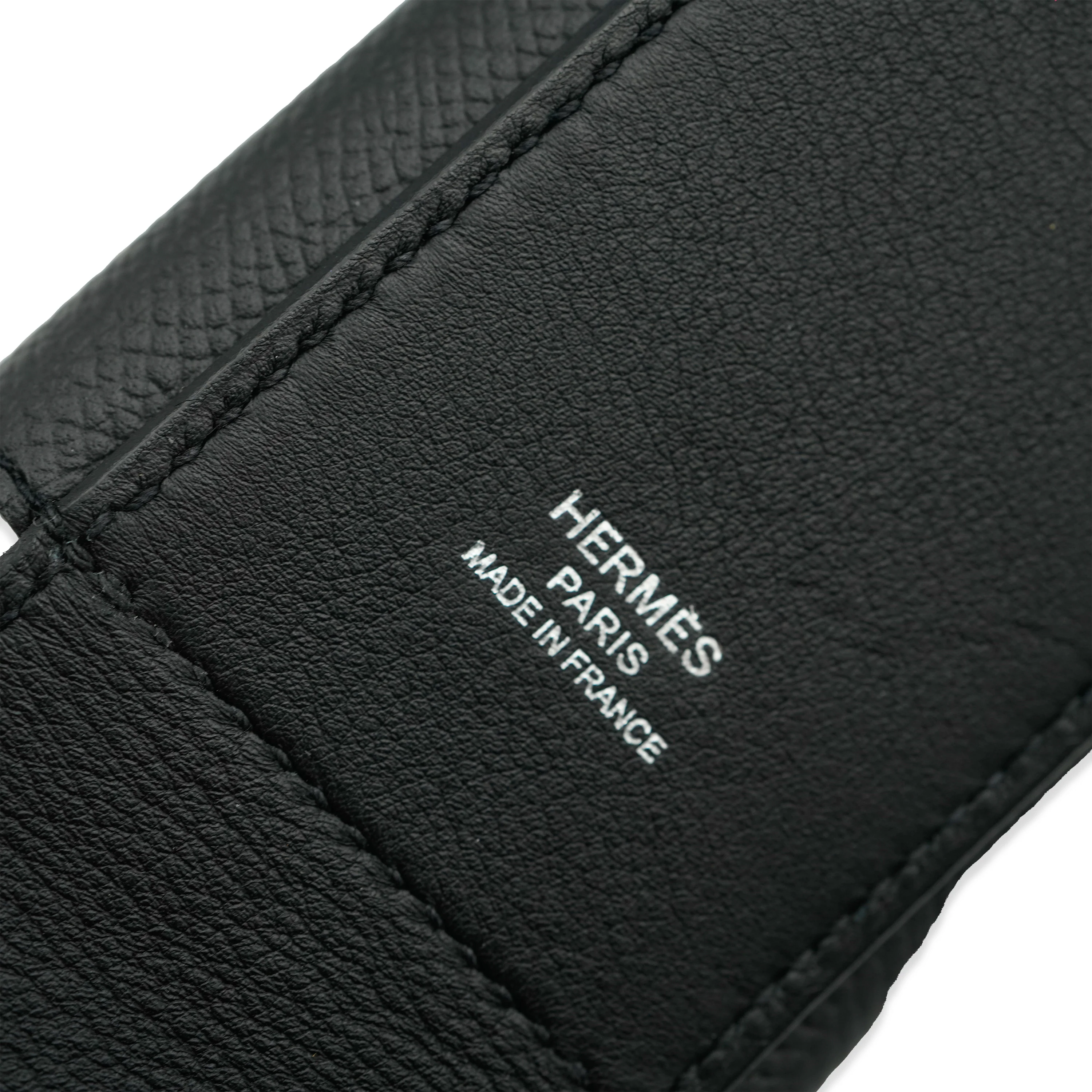 Hermès Black Swift Epsom Kelly Pocket Strap PHW - Image 3