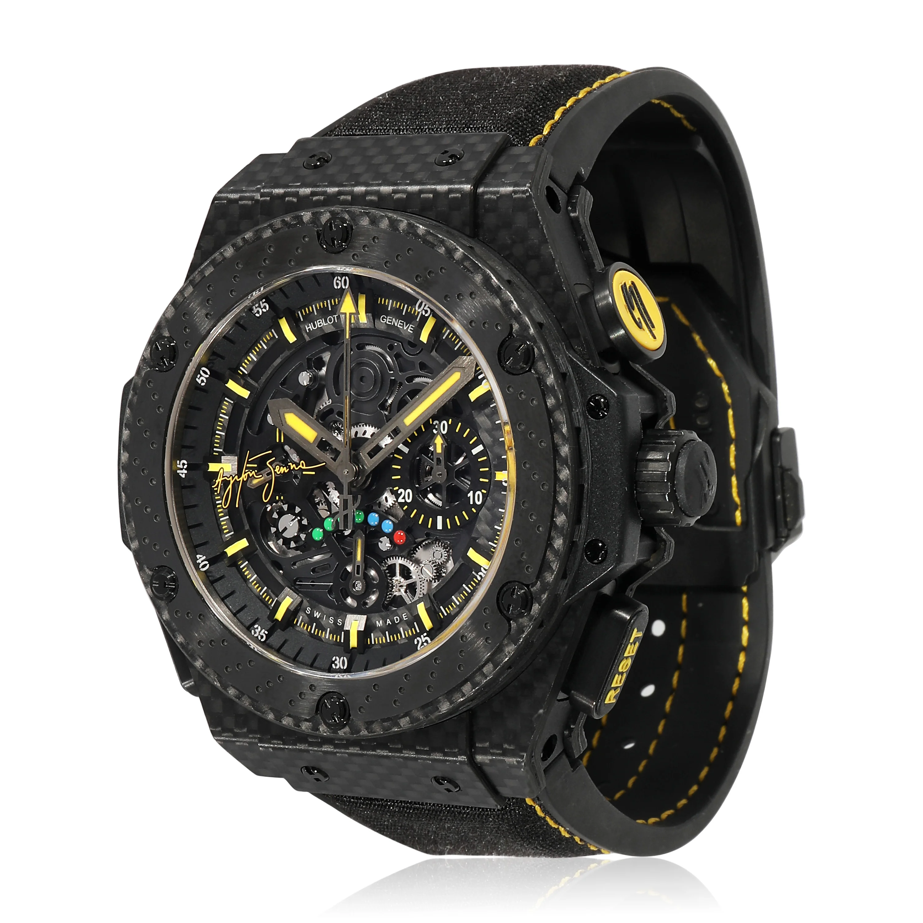 Hublot King Power Ayrton Senna 719.QM.1729.NR.AES10 Mens Watch in  Carbon Fiber
