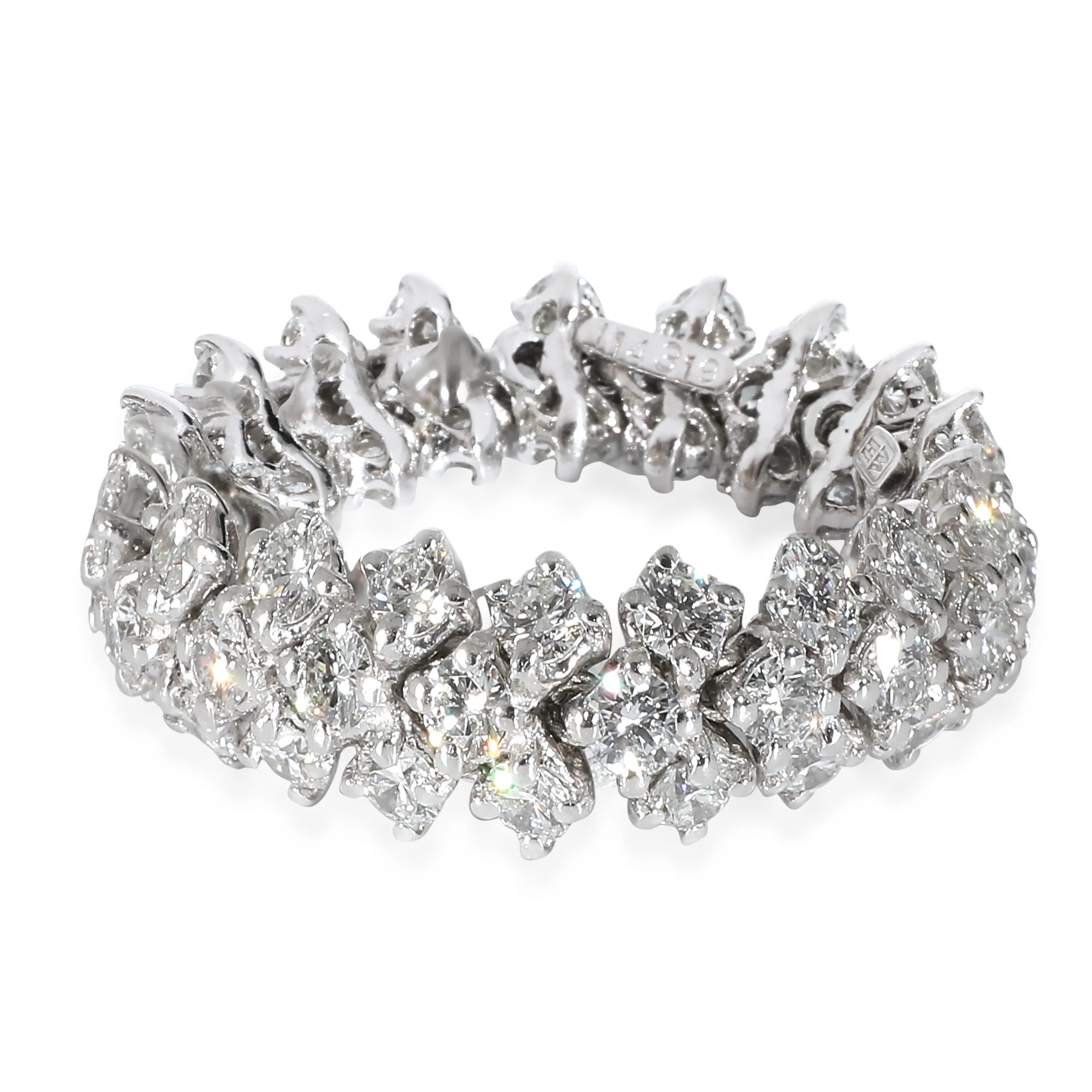 Harry Winston Flexible Three Row Diamond Eternity Band in Platinum 2.59 CTW - Image 3