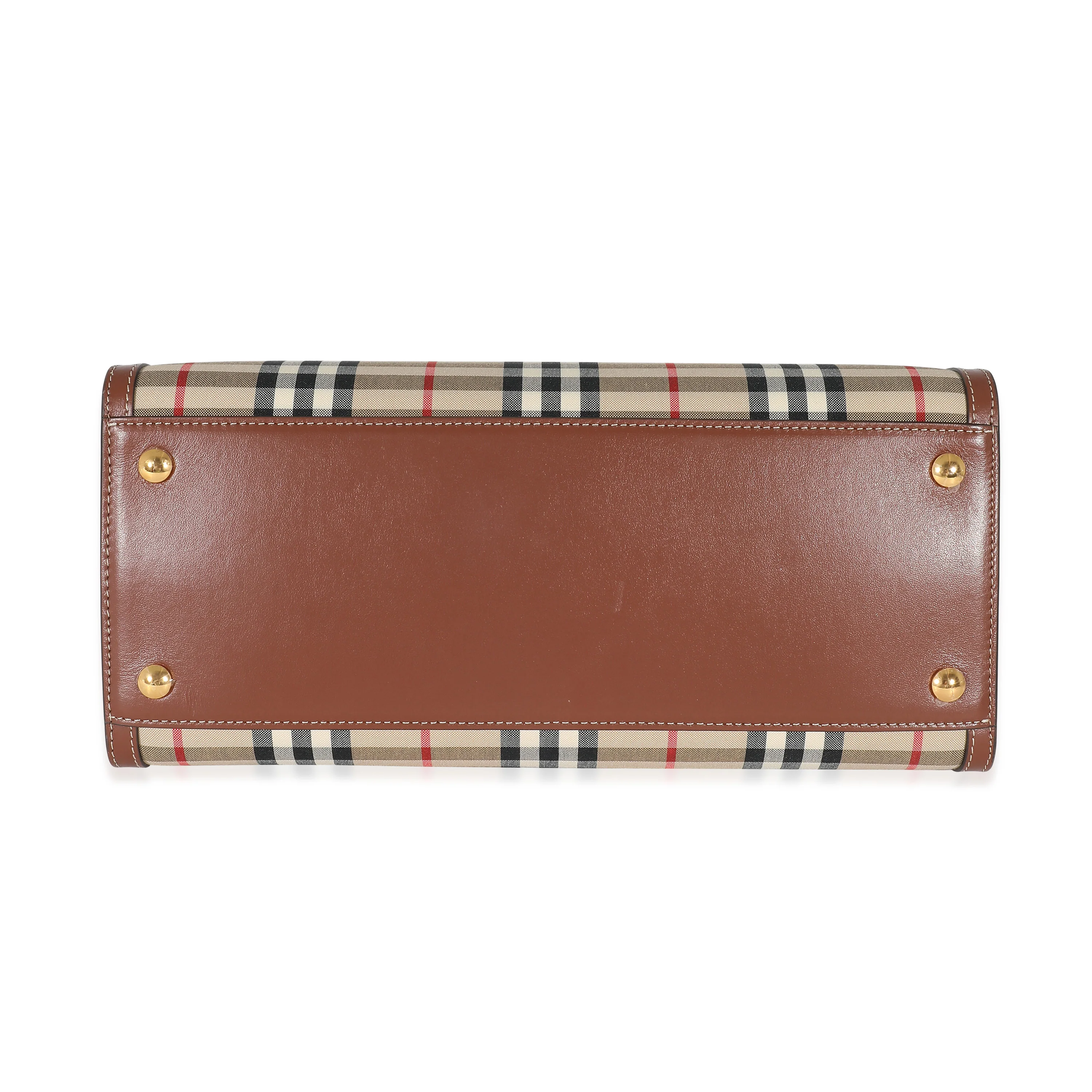Burberry Title Vintage Check Small Top Handle Tote - Image 5