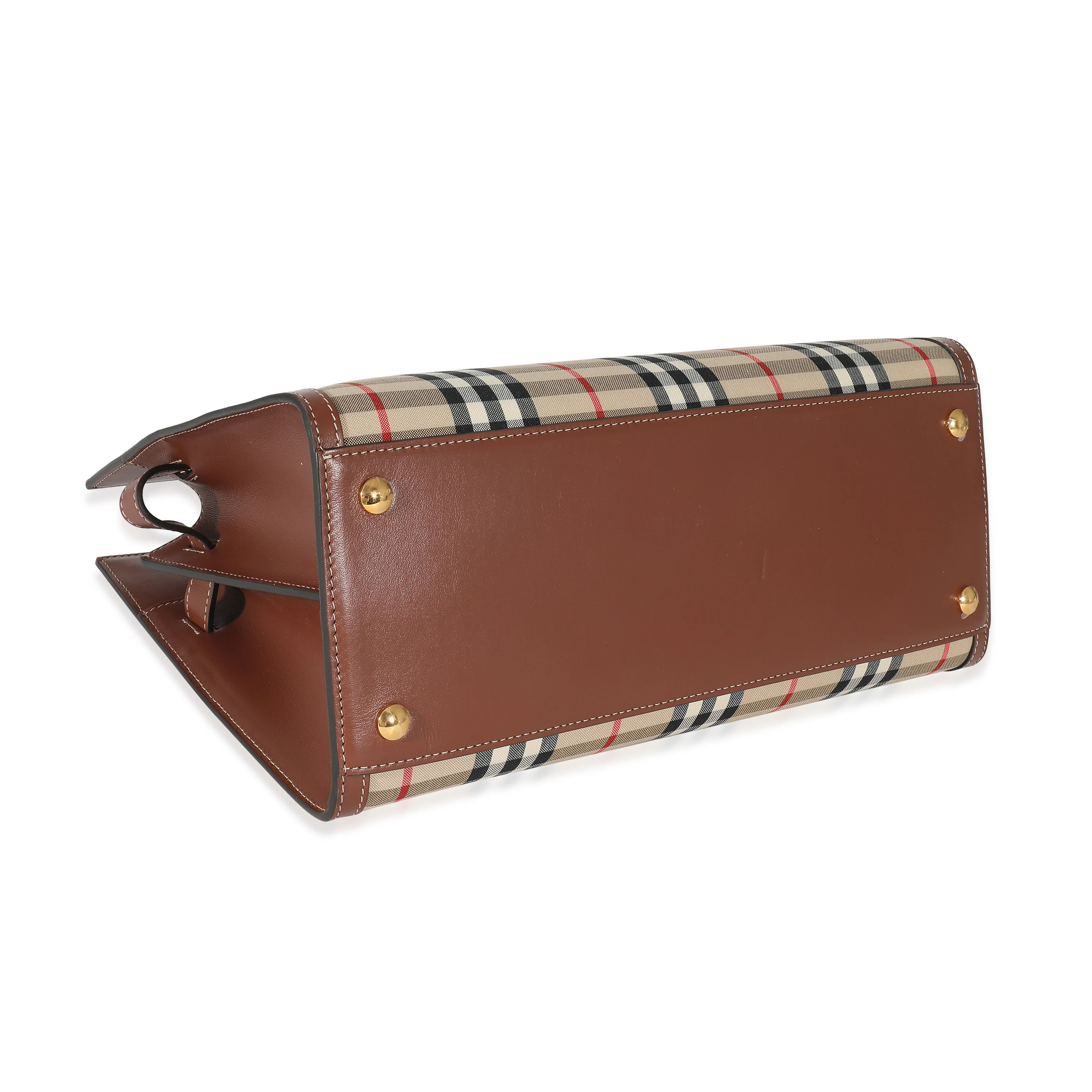Burberry Title Vintage Check Small Top Handle Tote - Image 6