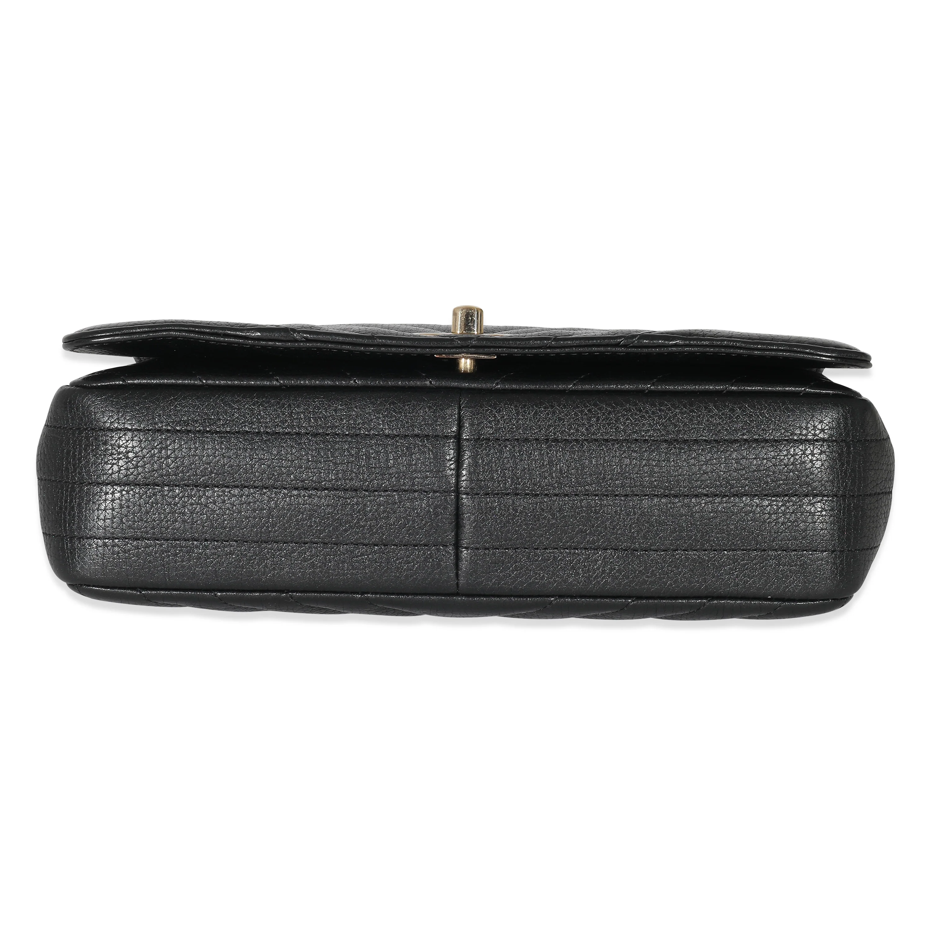 Chanel Black Chevron Quilted Medium Statement Flap Bag - Image 5