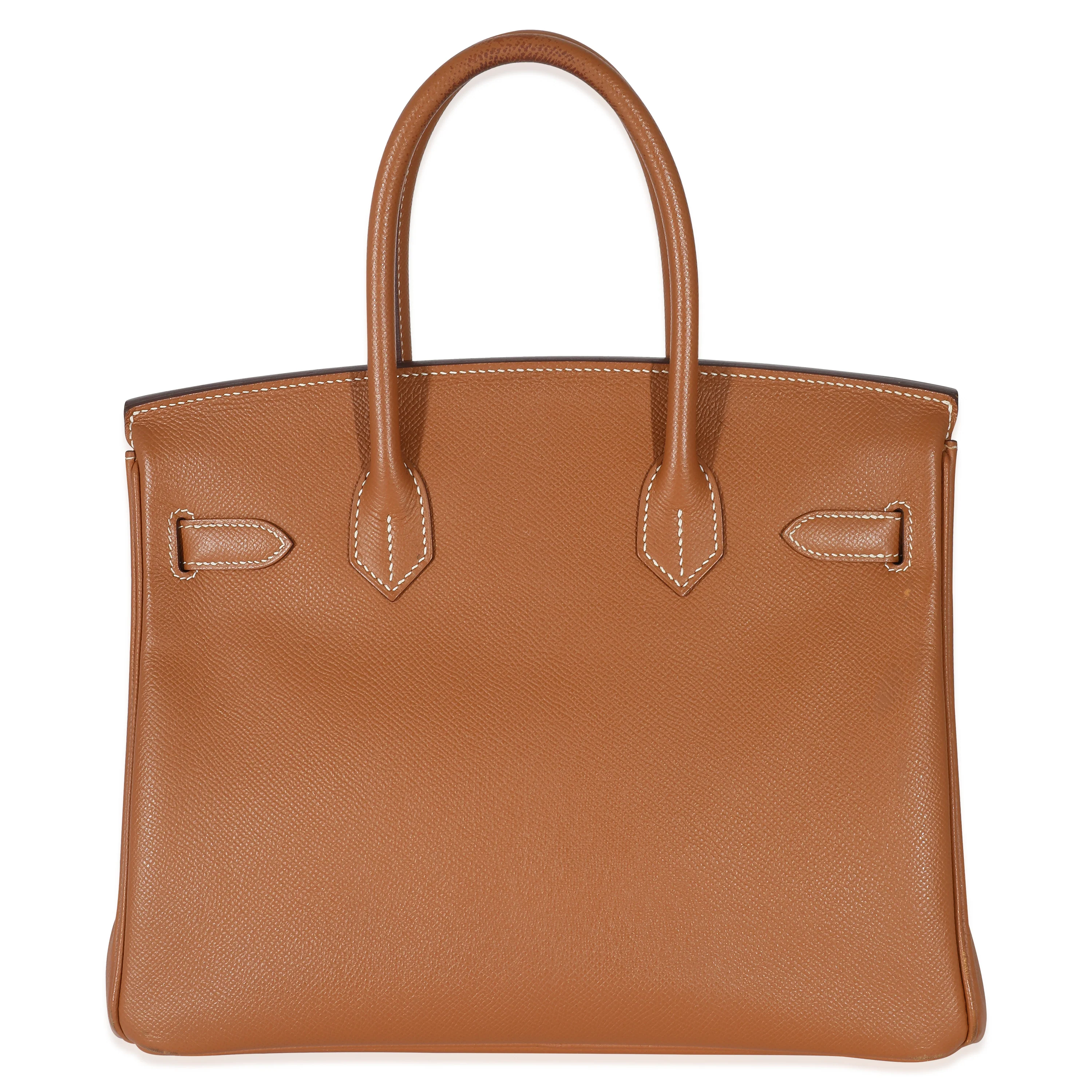 Gold Epsom Birkin 30 GHW - Image 5