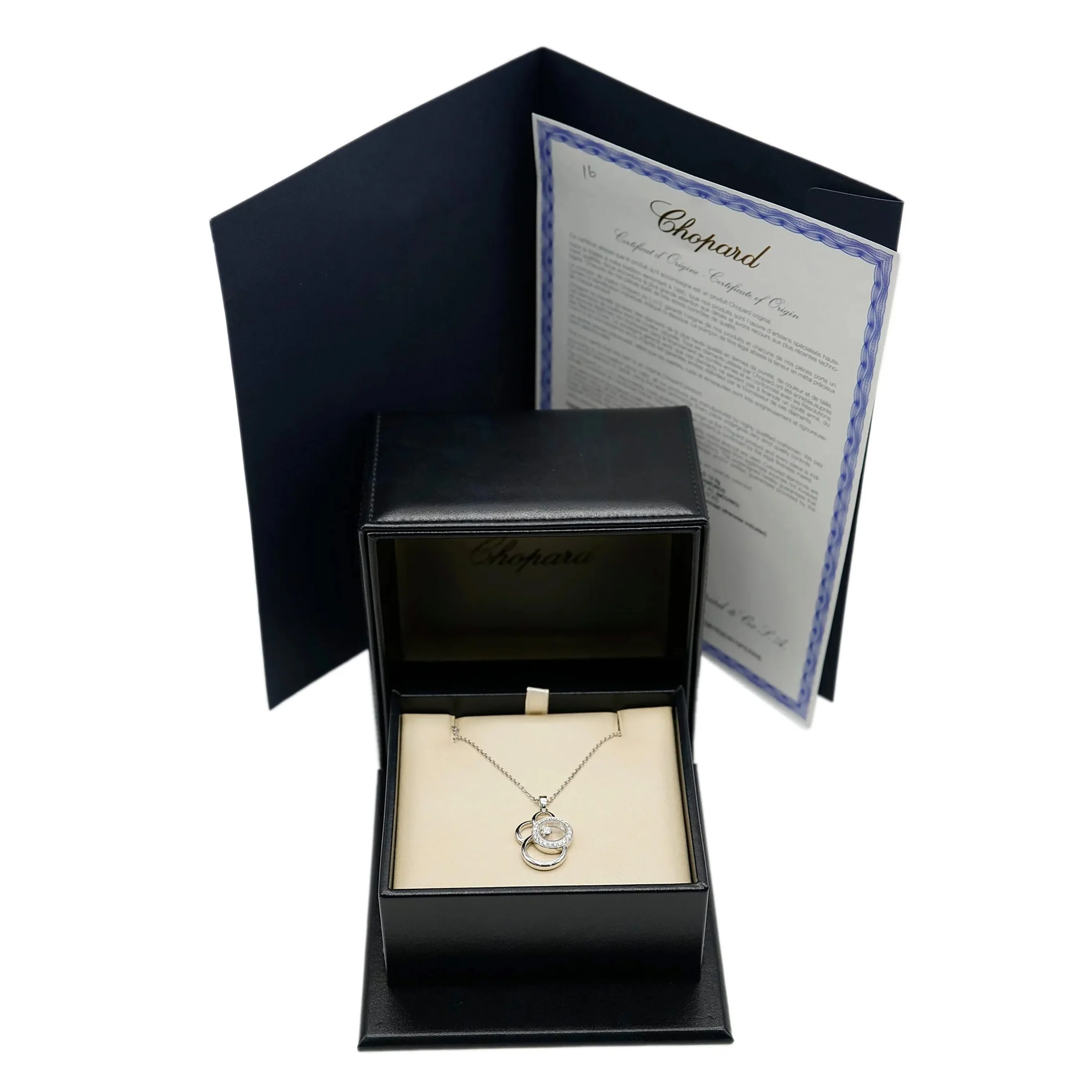 White Gold Diamond Happy Diamonds Pendant - Image 5