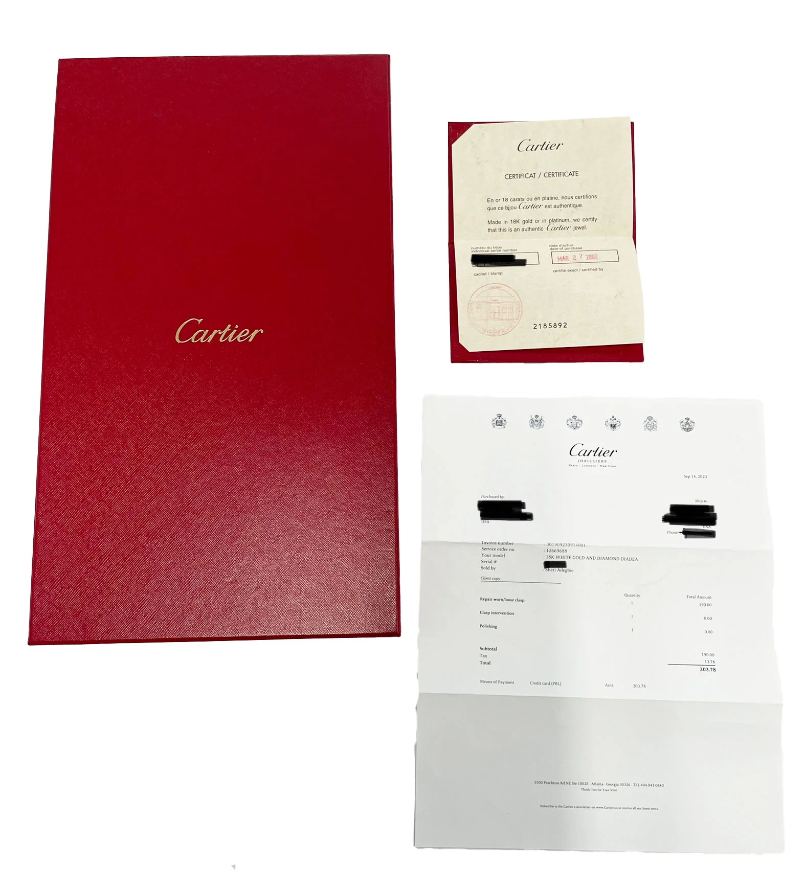 Cartier Diadea Lariat Diamond Necklace in 18k White Gold 3.40 CTW - Image 4