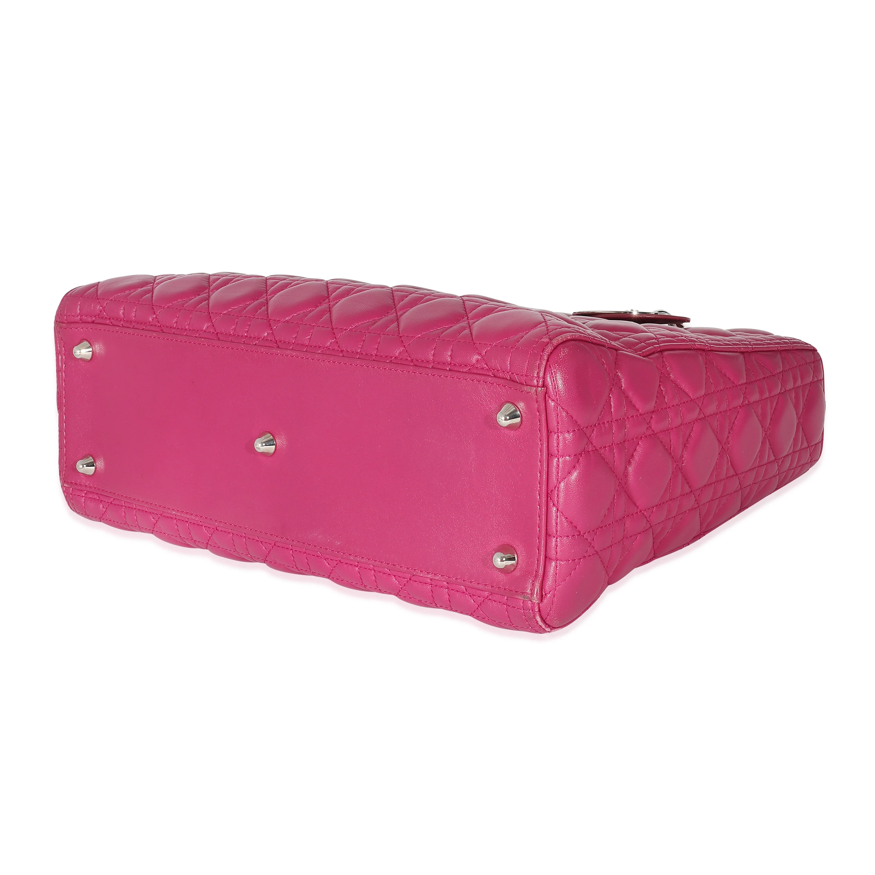 Christian Dior Pink Cannage Lambskin Large Lady Dior - Image 6