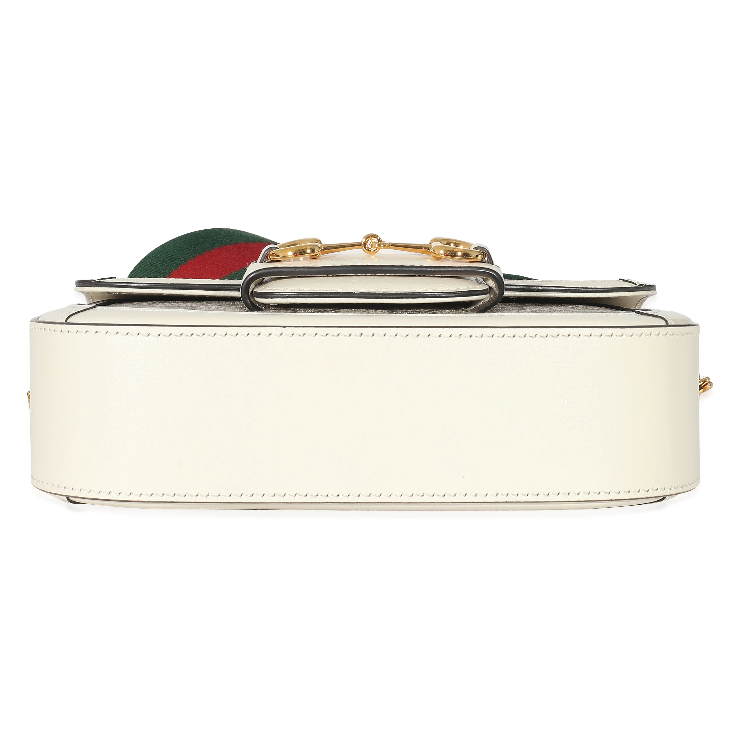 Gucci White Beige GG Canvas Mini Horsebit 1955 - Image 5