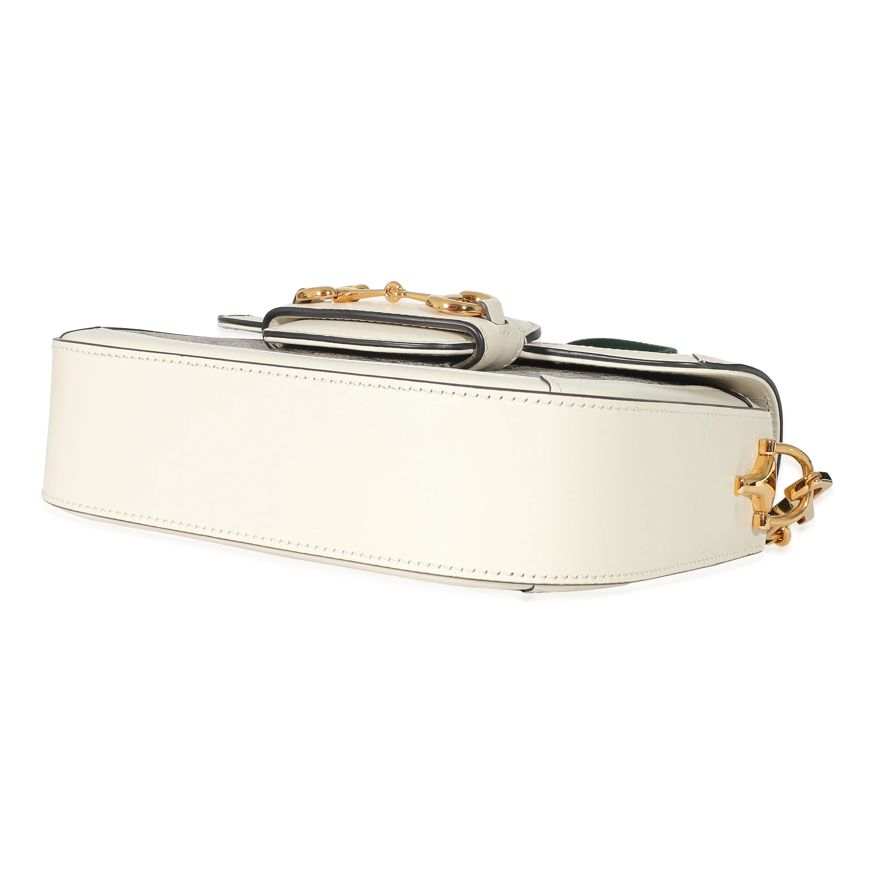 Gucci White Beige GG Canvas Mini Horsebit 1955 - Image 7