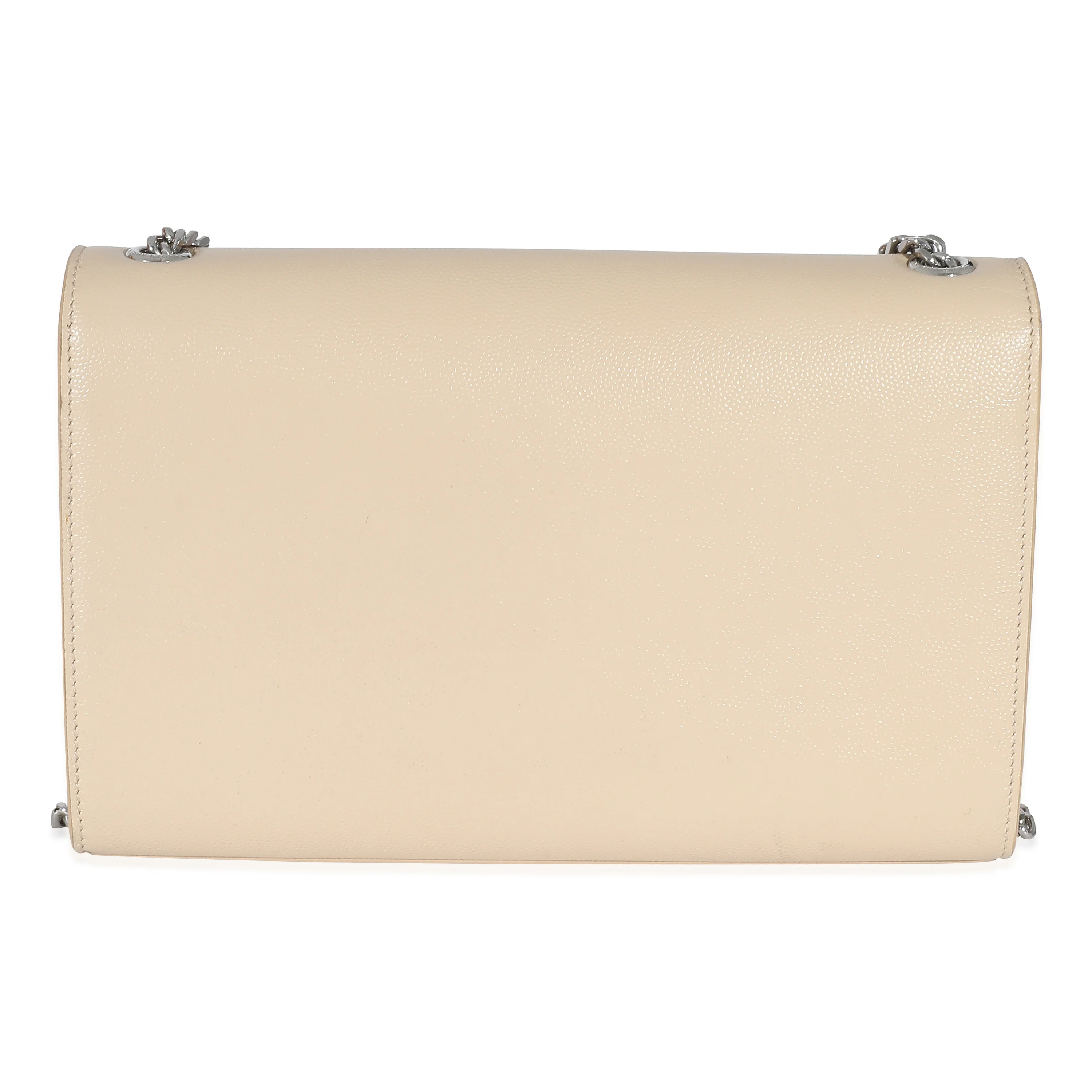 Saint Laurent Beige Grain De Poudre Medium Kate - Image 3