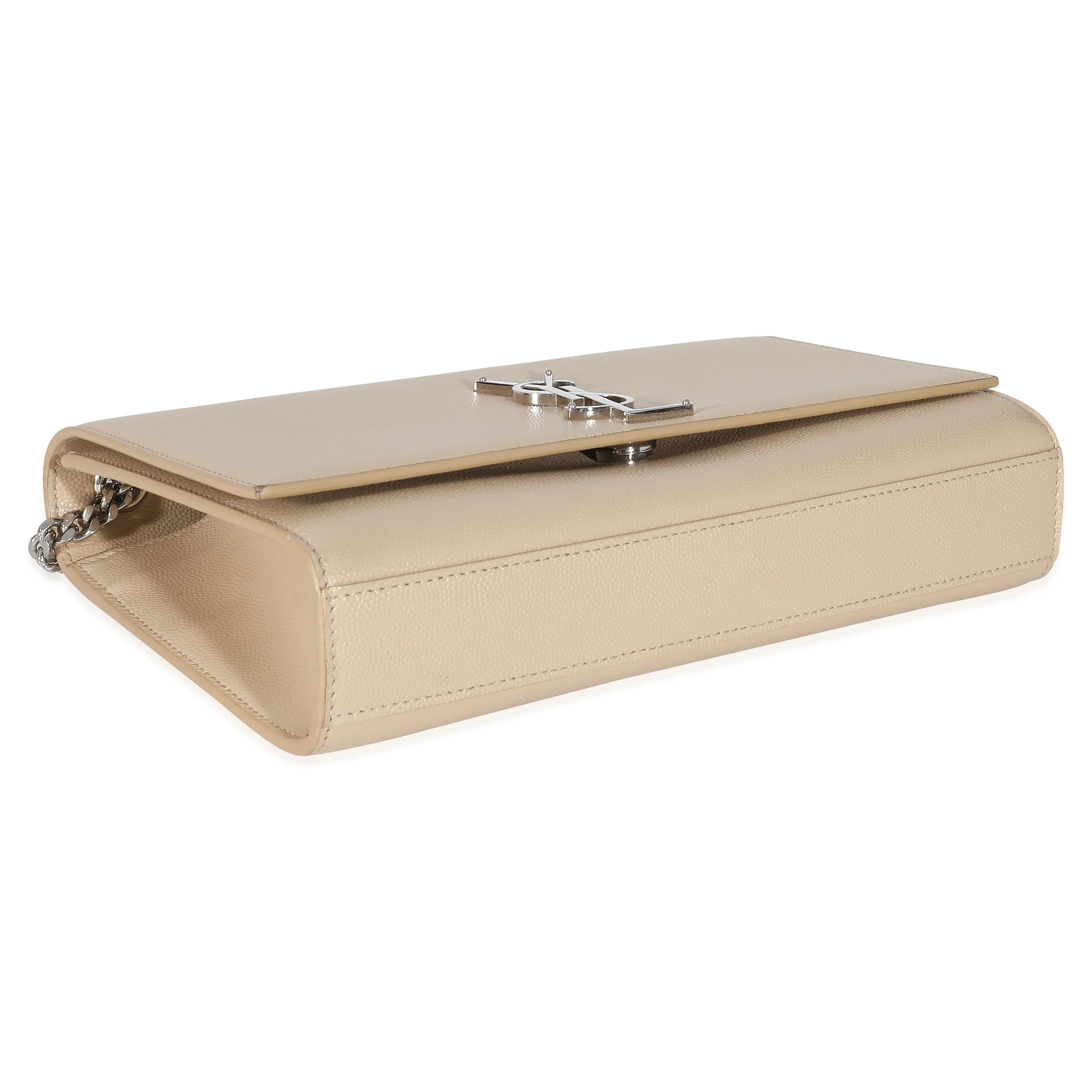 Saint Laurent Beige Grain De Poudre Medium Kate - Image 6