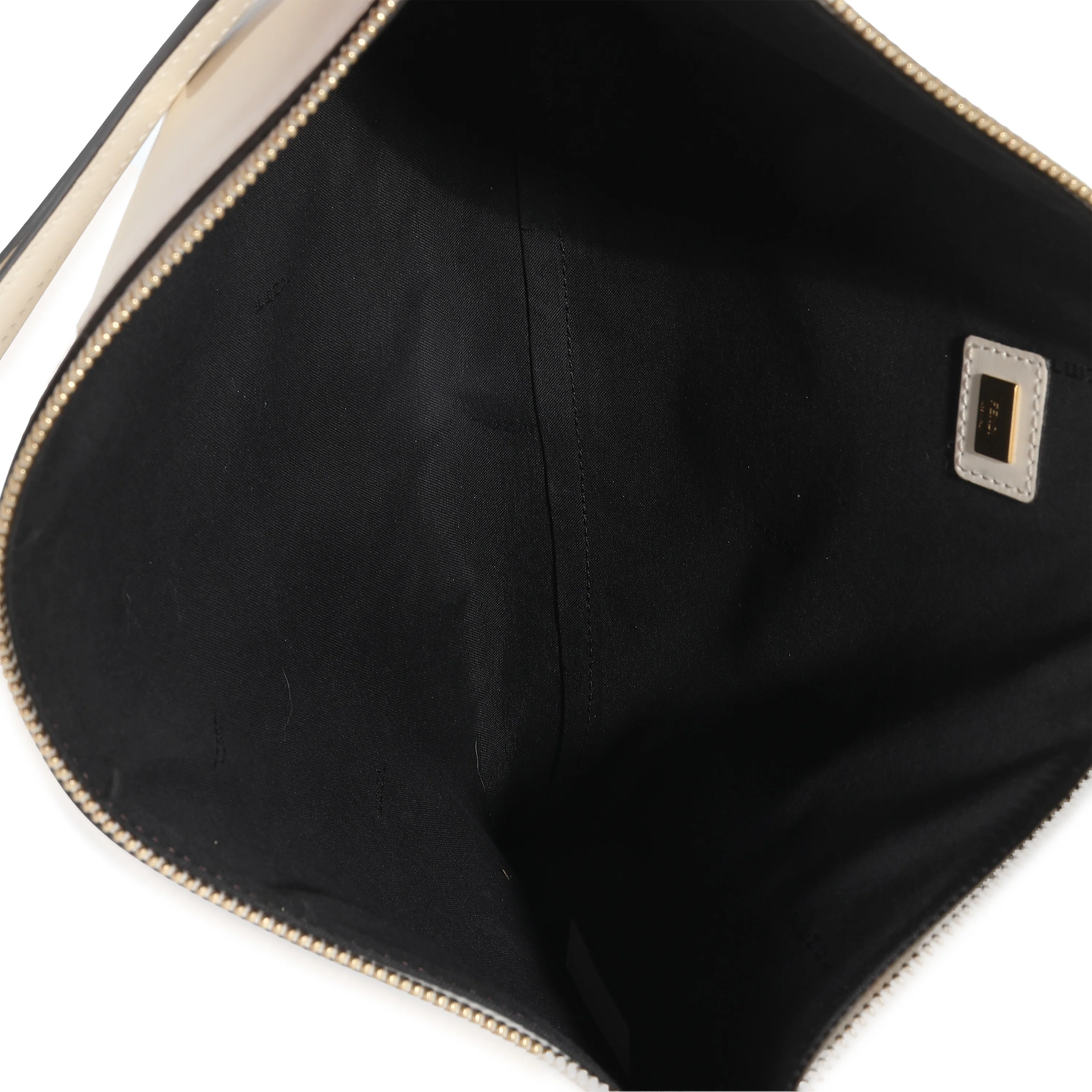 Fendi Blanc Calfskin Large Roma Flat Pouch - Image 7