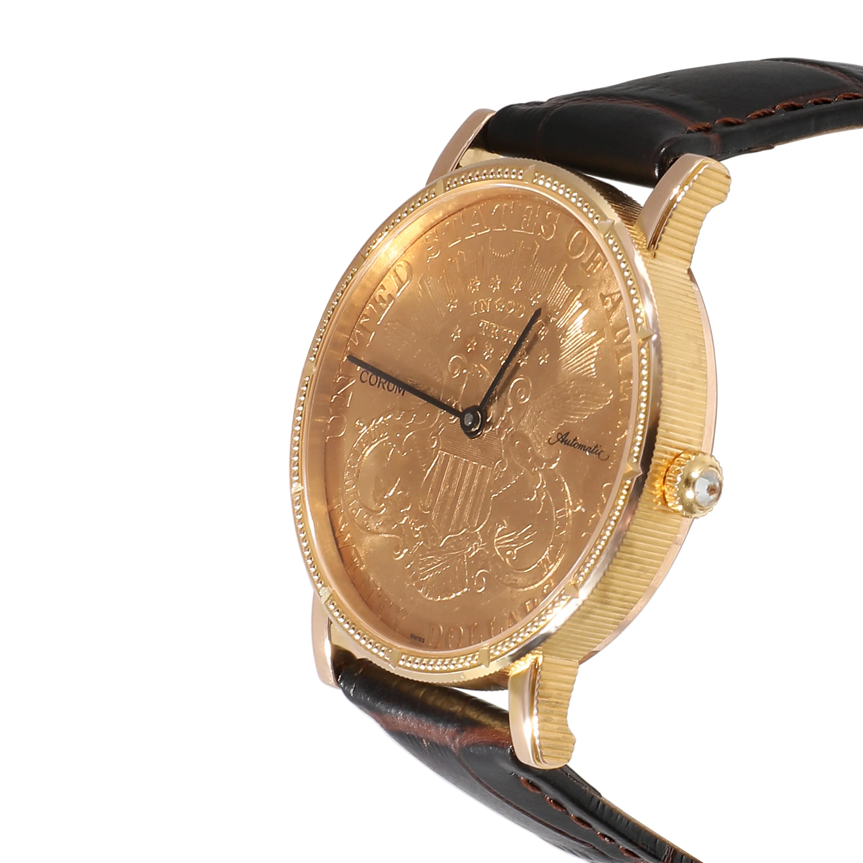 $20 Coin Mens Watch in 18k Yellow Gold - Image 3