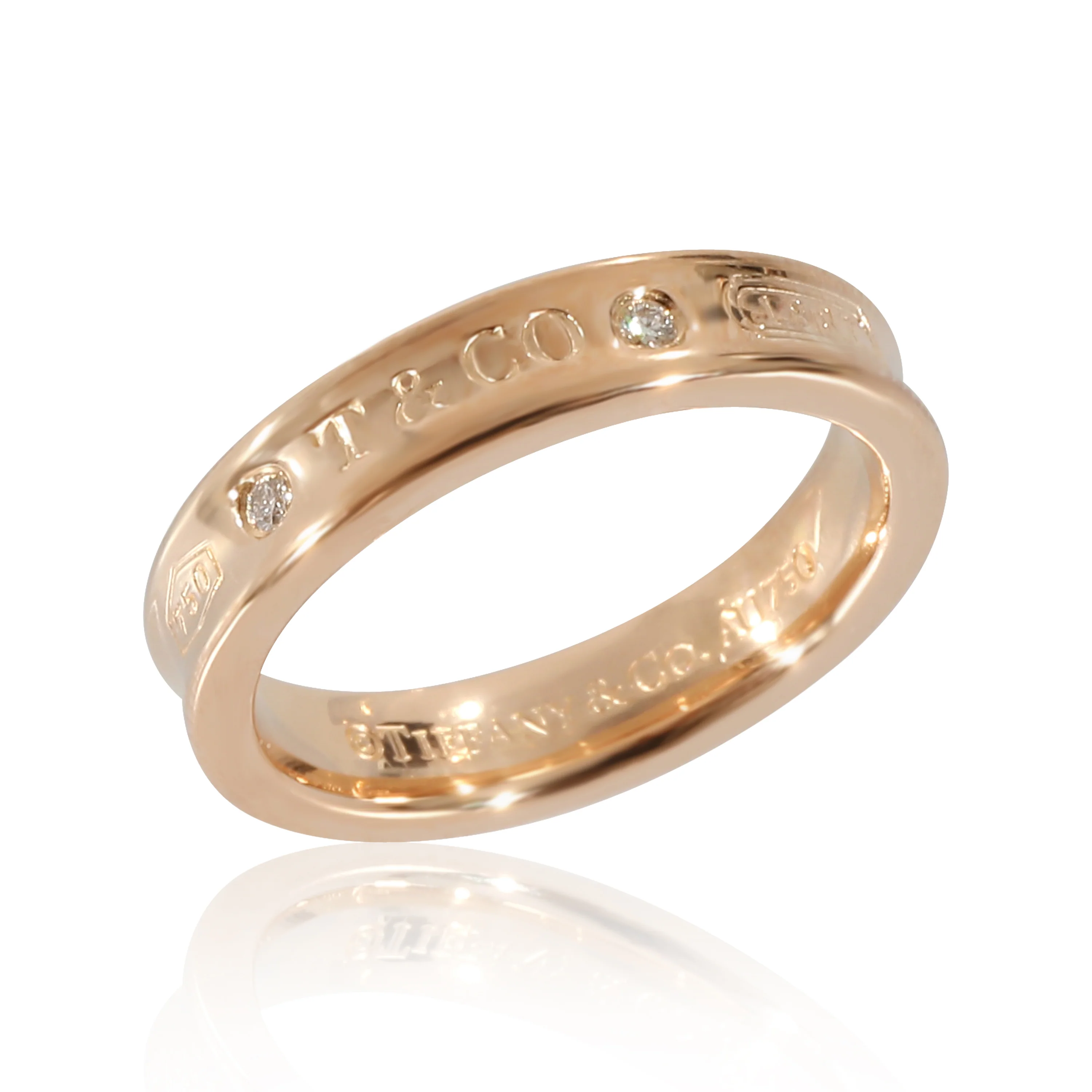 1837 Narrow Diamond Ring in 18K Rose Gold 0.02 CTW - Image 3