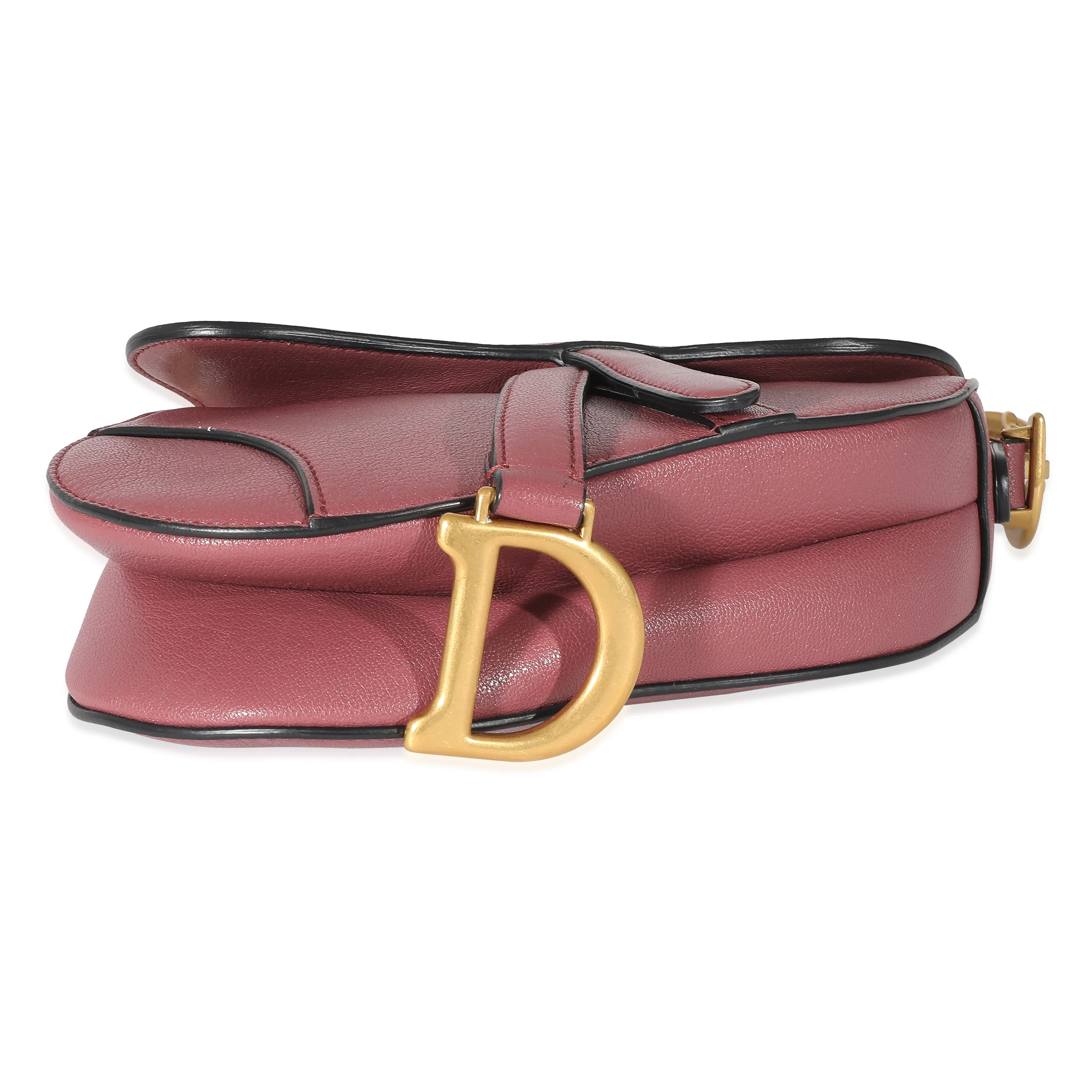 Christian Dior Dusty Pink Goatskin Mini Saddle Bag - Image 5
