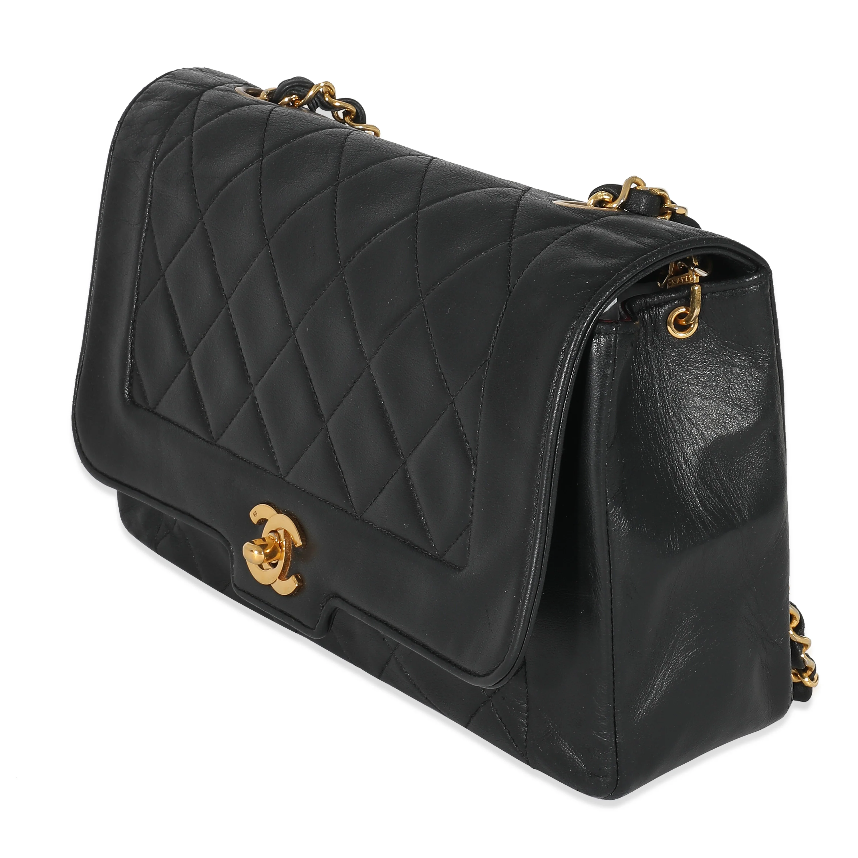 Chanel Black Quilted Lambskin CC Medium Flap Bag - Image 2