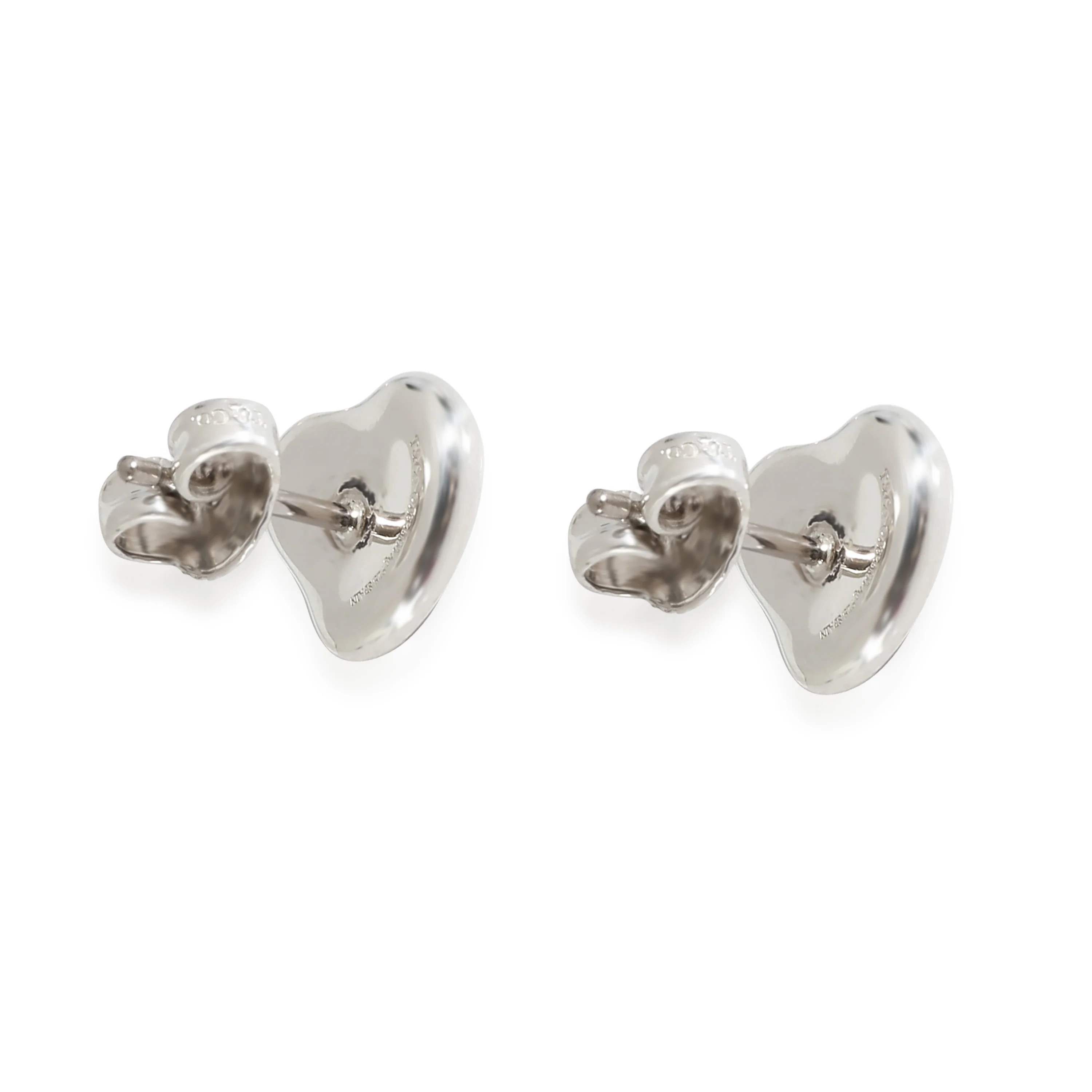 Elsa Peretti 10mm Heart Earrings in Sterling Silver - Image 3