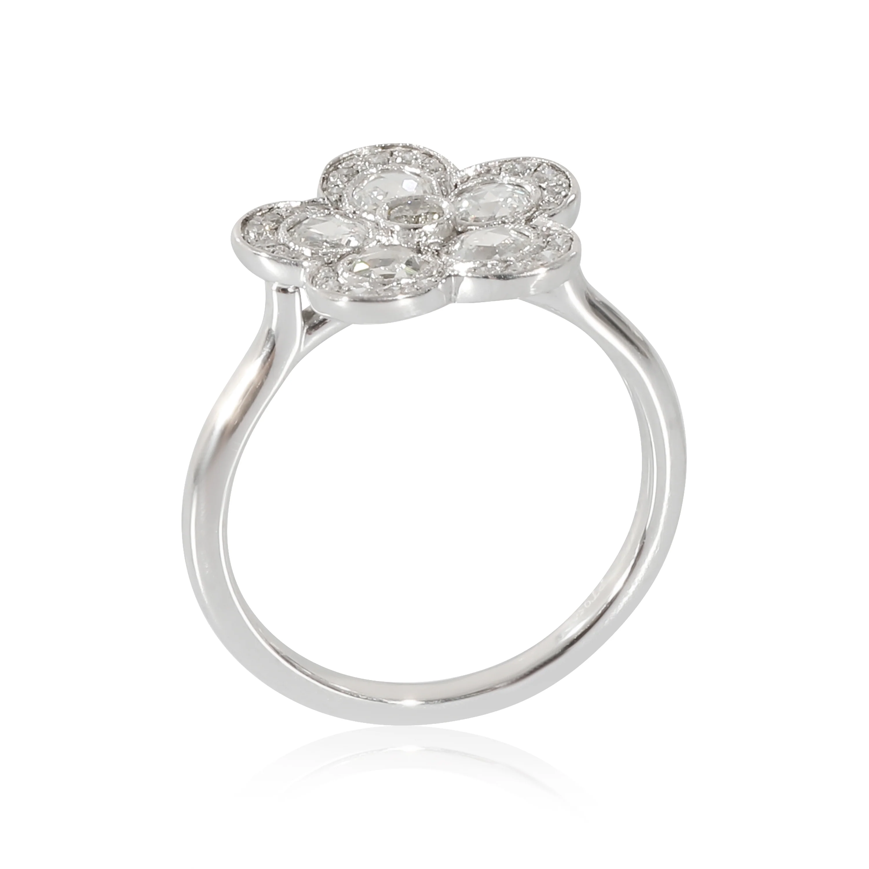 Tiffany & Co. Enchant Diamond Flower Ring in Platinum 3.88 CTW - Image 5