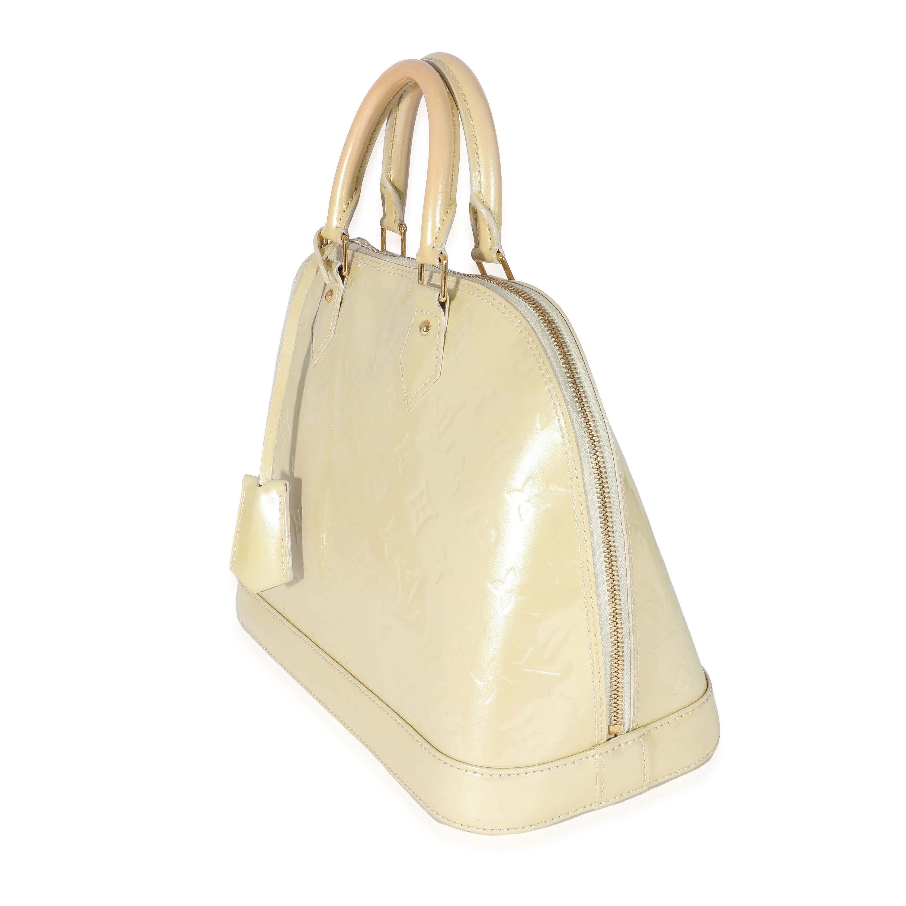 Louis Vuitton Blanc Corail Monogram Vernis Alma PM - Image 2