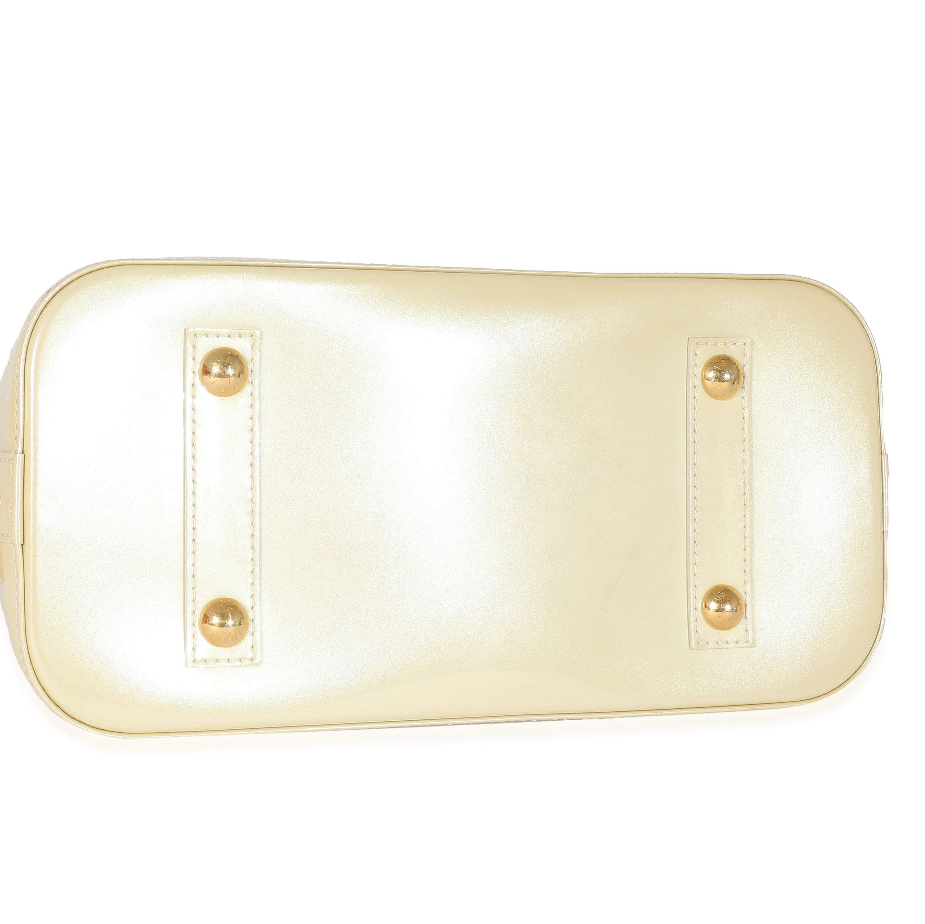 Louis Vuitton Blanc Corail Monogram Vernis Alma PM - Image 6