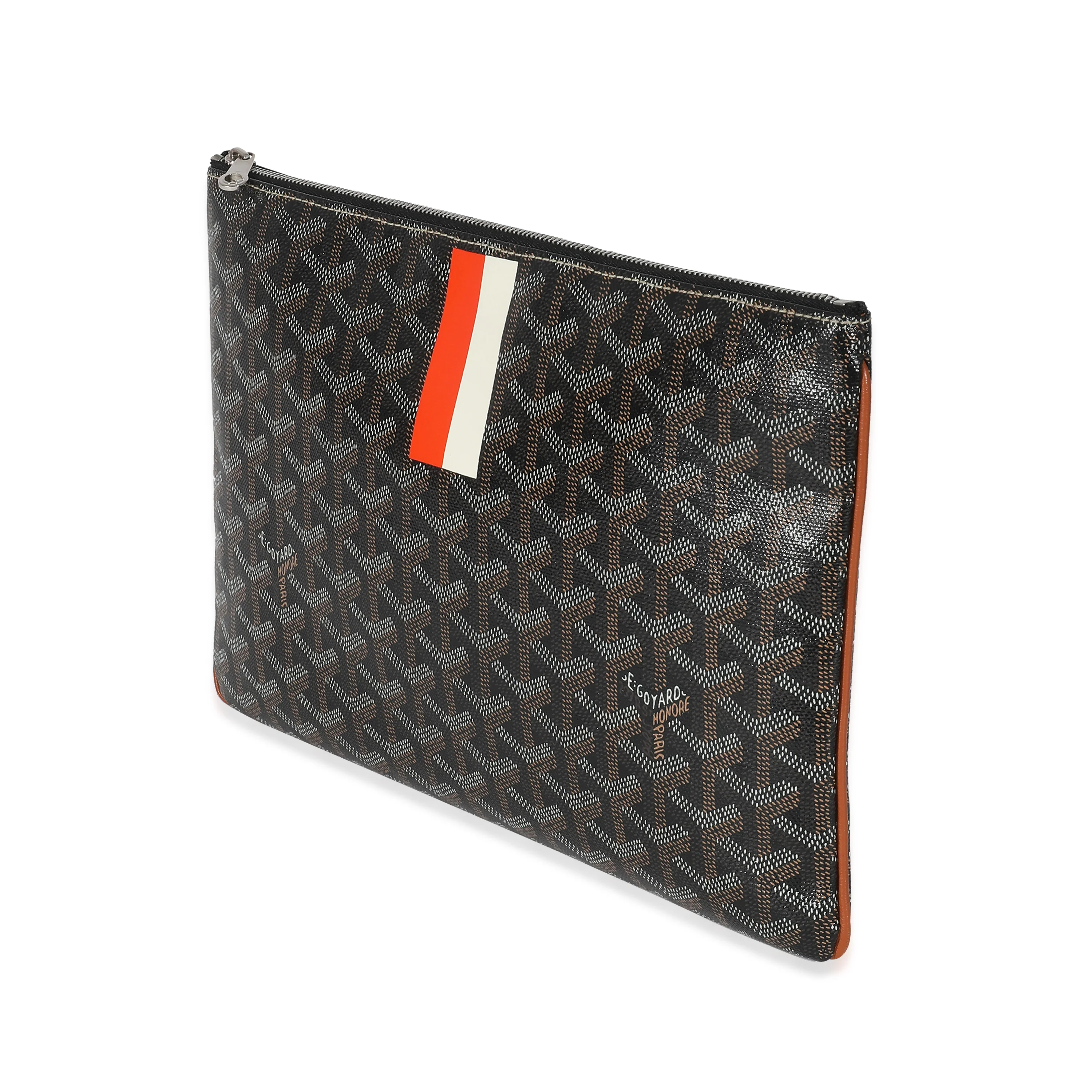 Goyard Black Gold Goyardine Canvas Senat MM - Image 2