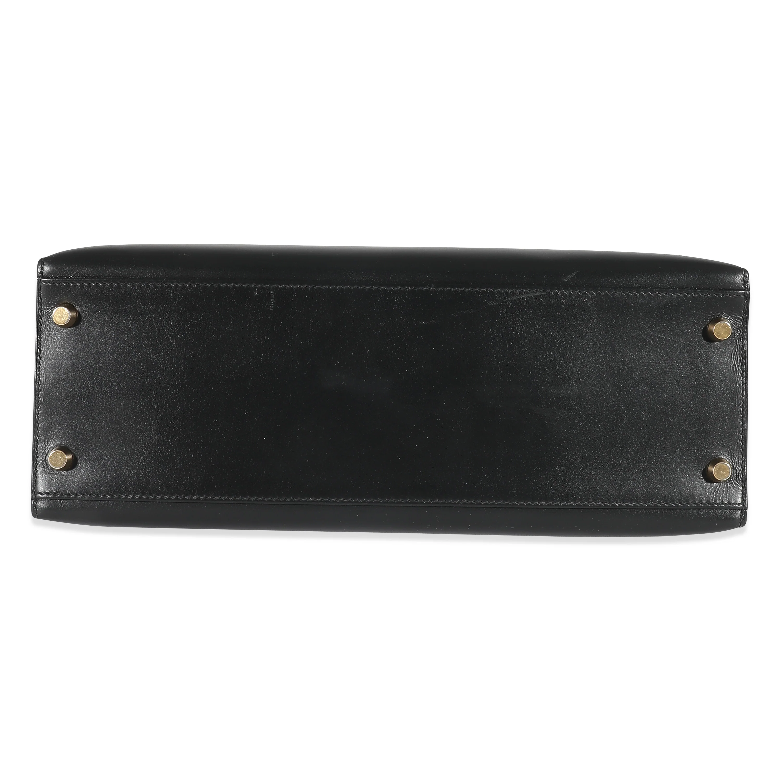 Hermès Vintage Black Box Sellier Kelly 32 GHW - Image 5