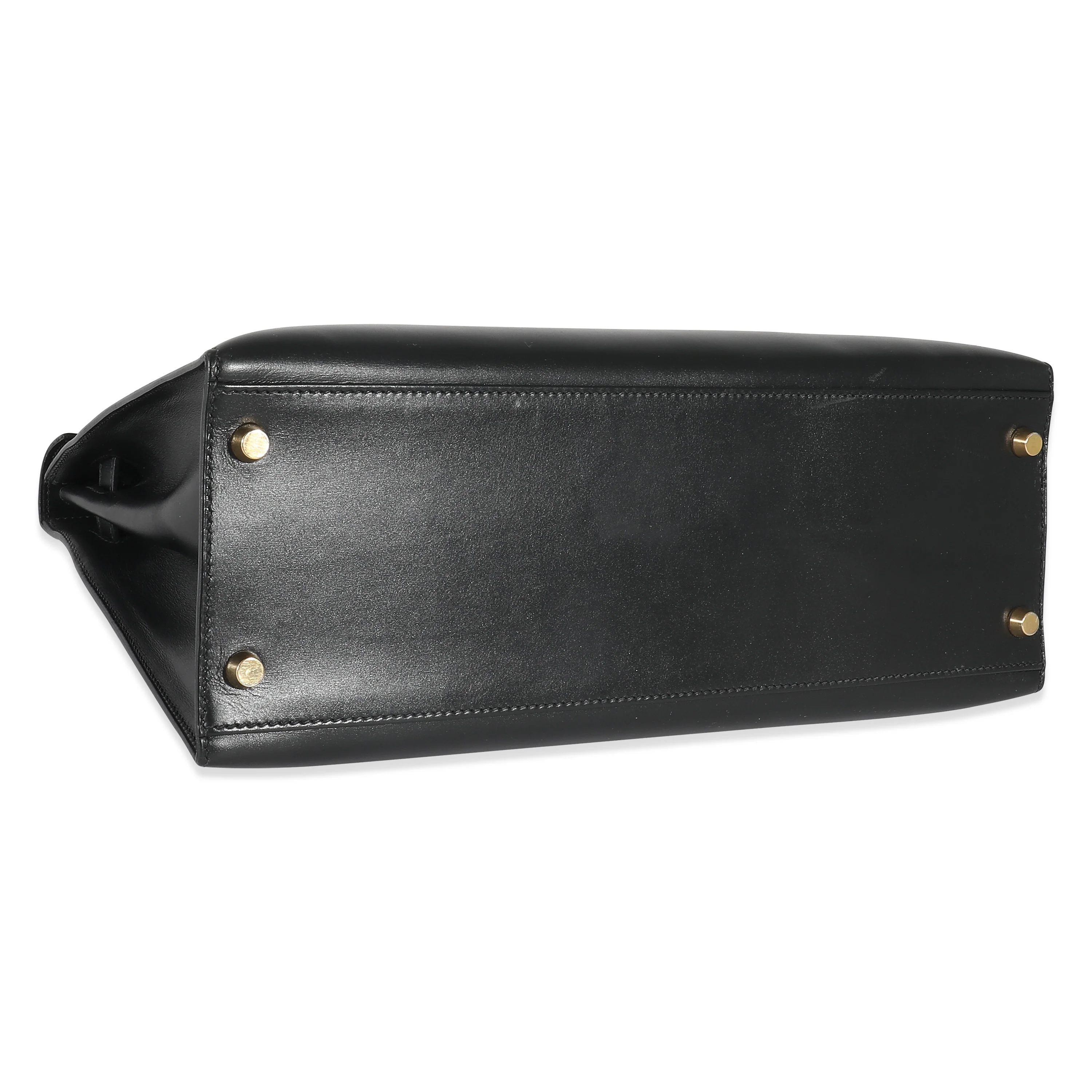 Hermès Vintage Black Box Sellier Kelly 32 GHW - Image 6