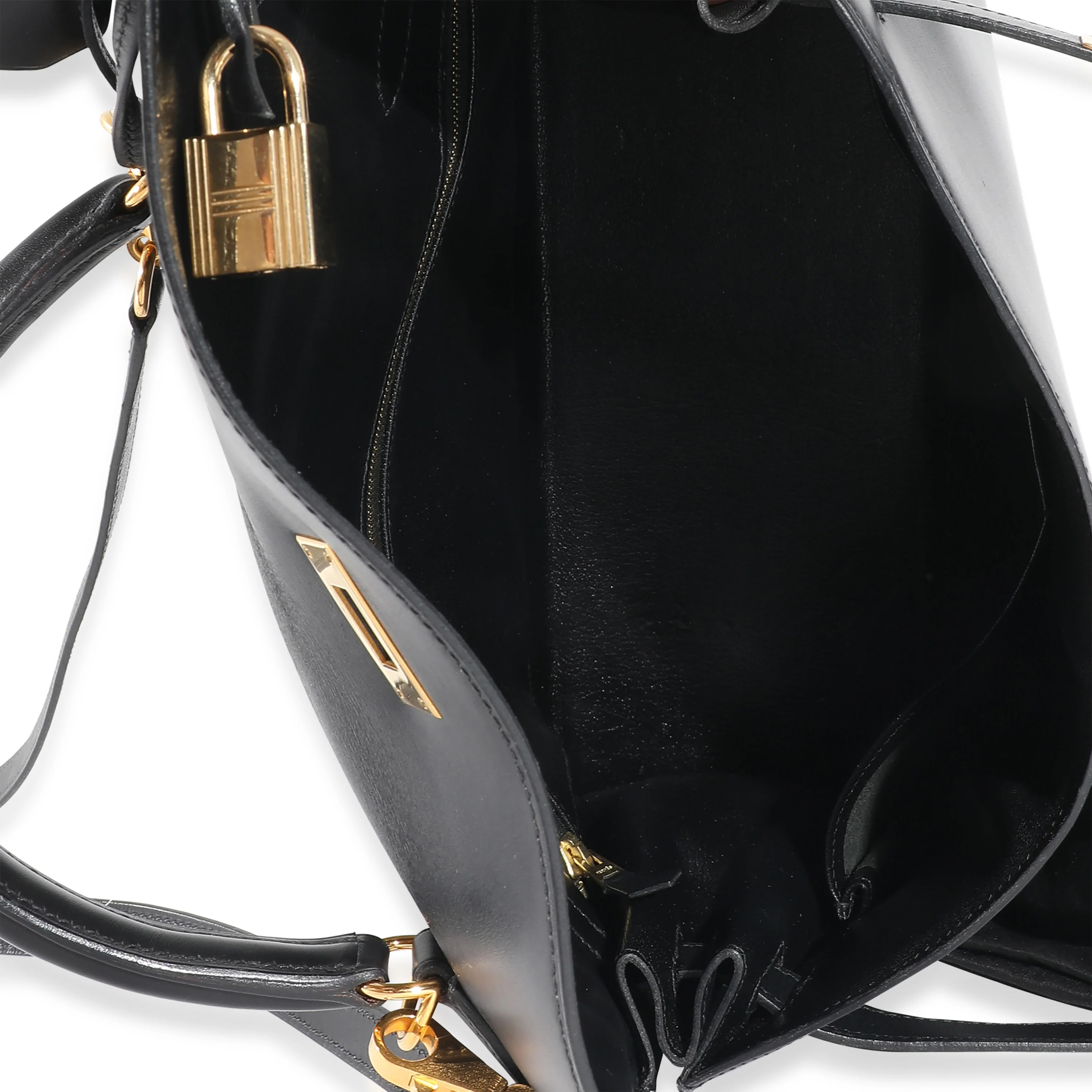 Hermès Vintage Black Box Sellier Kelly 32 GHW - Image 8
