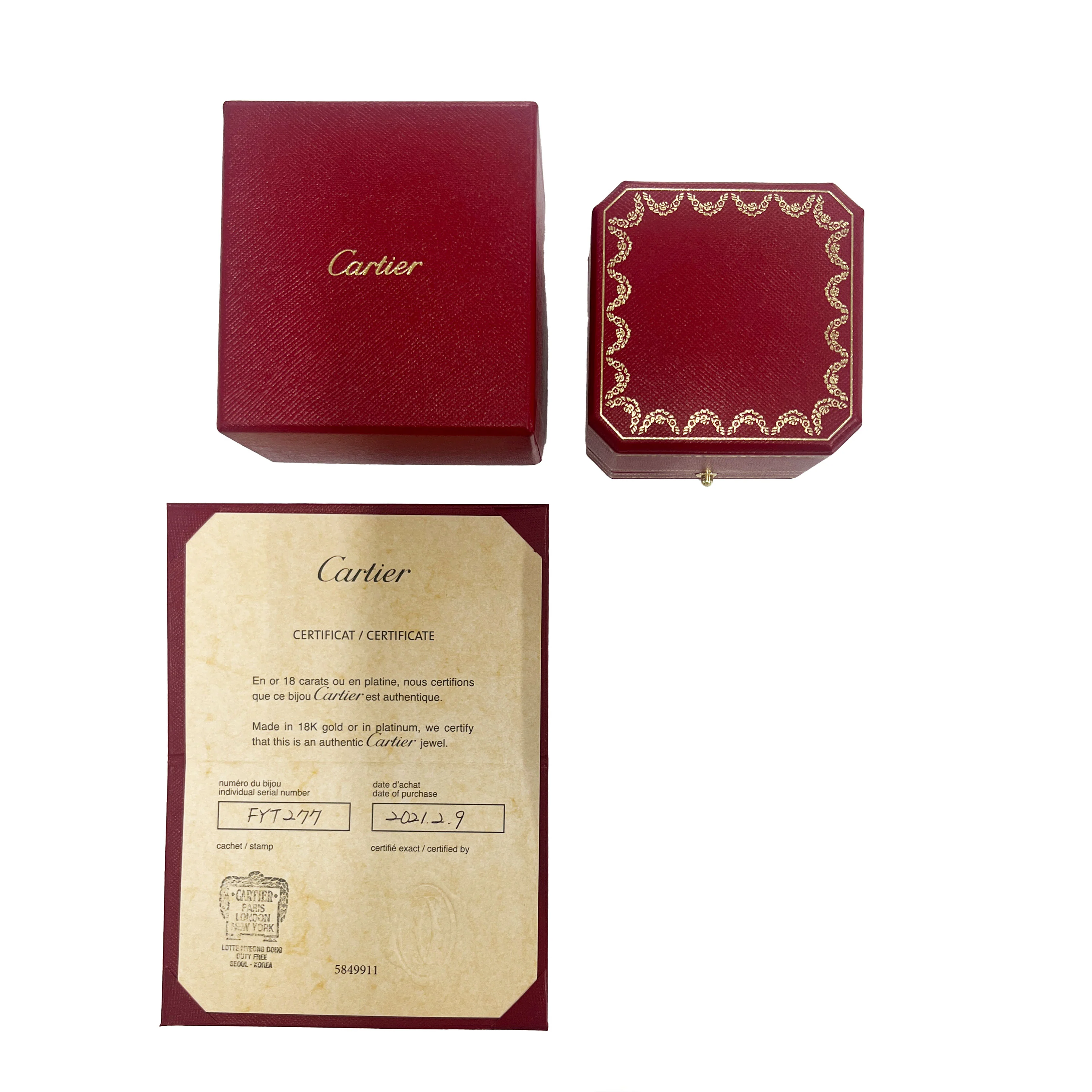 Cartier Love Band in 18K Yellow Gold 0.02 CTW - Image 5