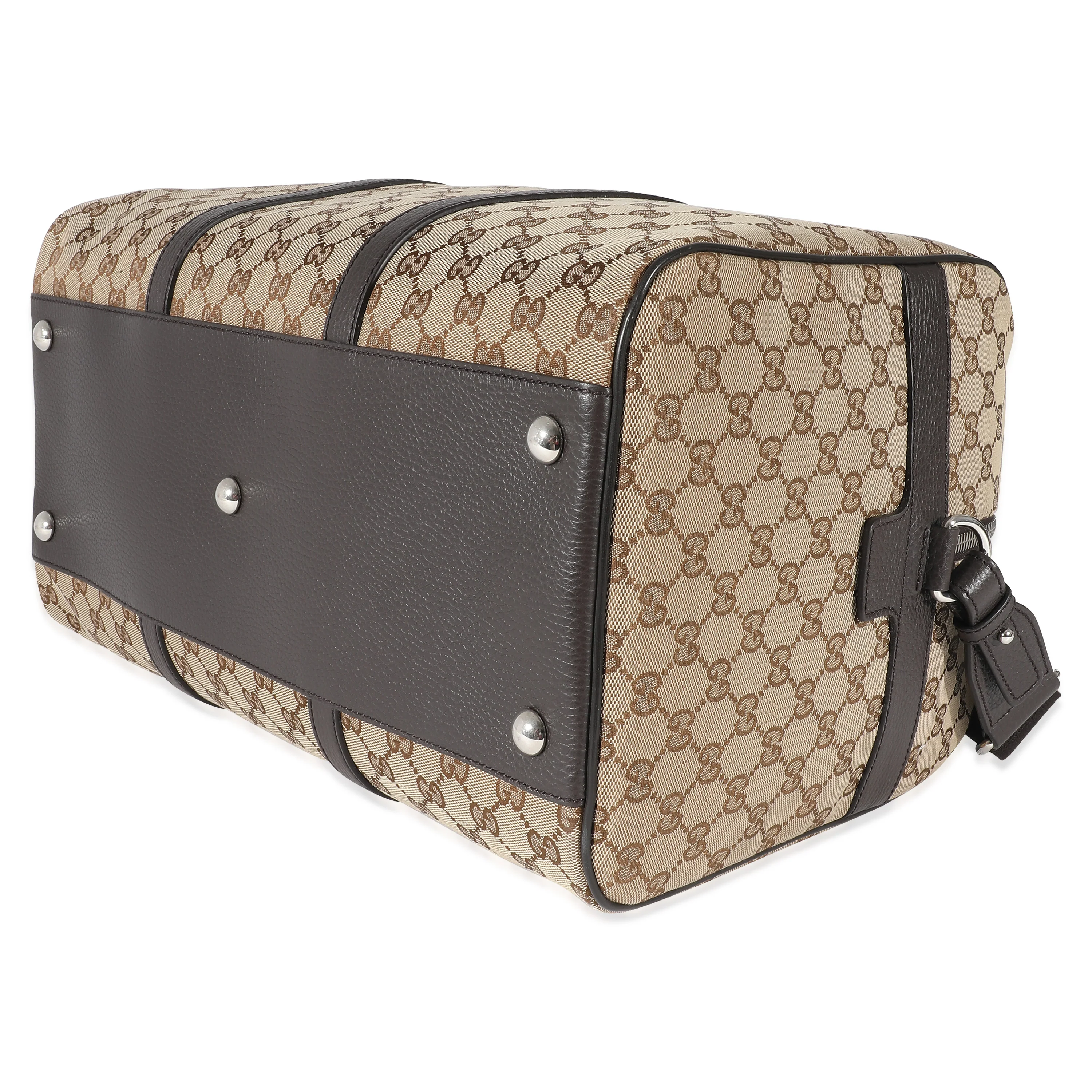 Gucci Beige GG Canvas Monogram Large Boston Duffle - Image 7