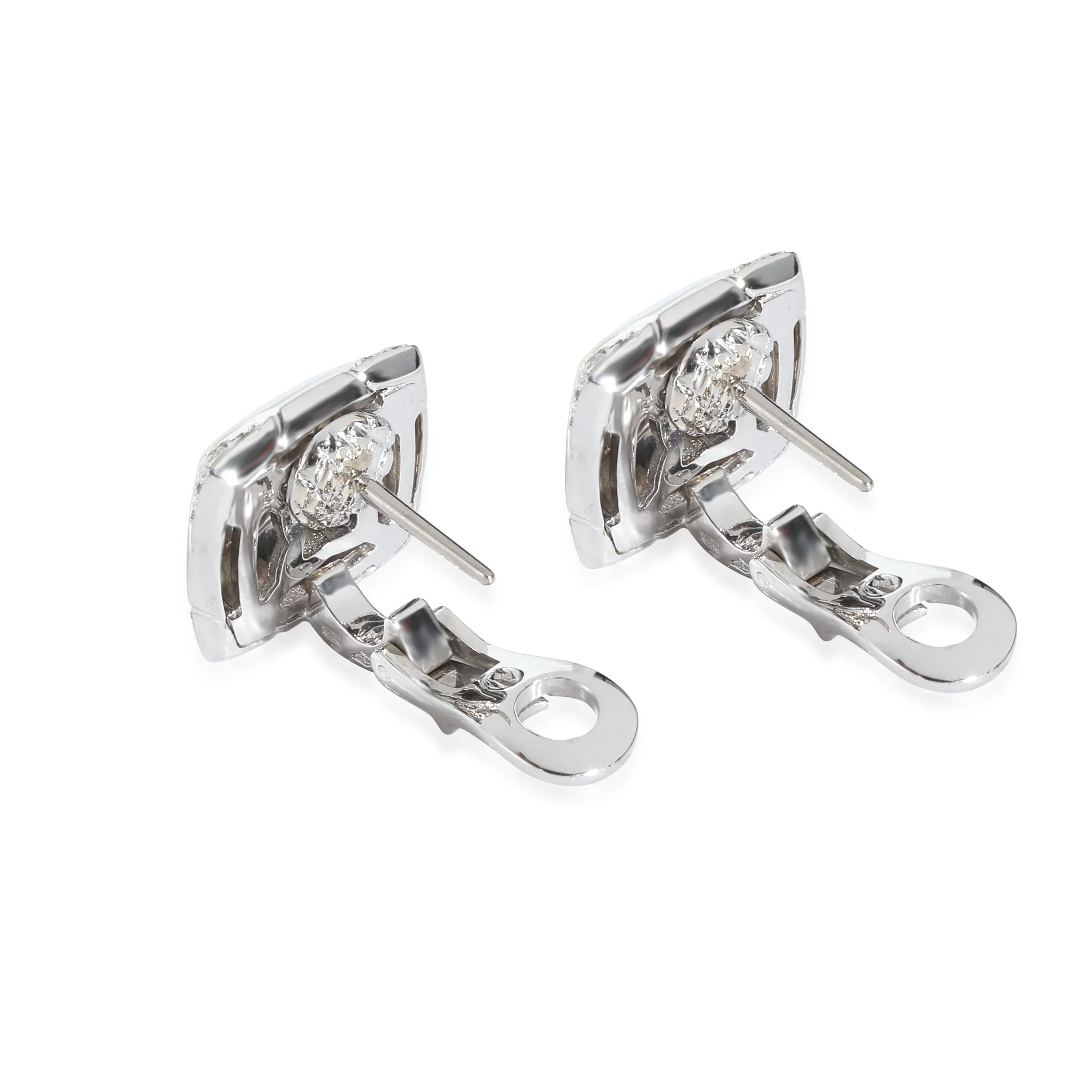 BVLGARI Piramide Diamond Earrings in 18kt White Gold 0.58 CTW - Image 4