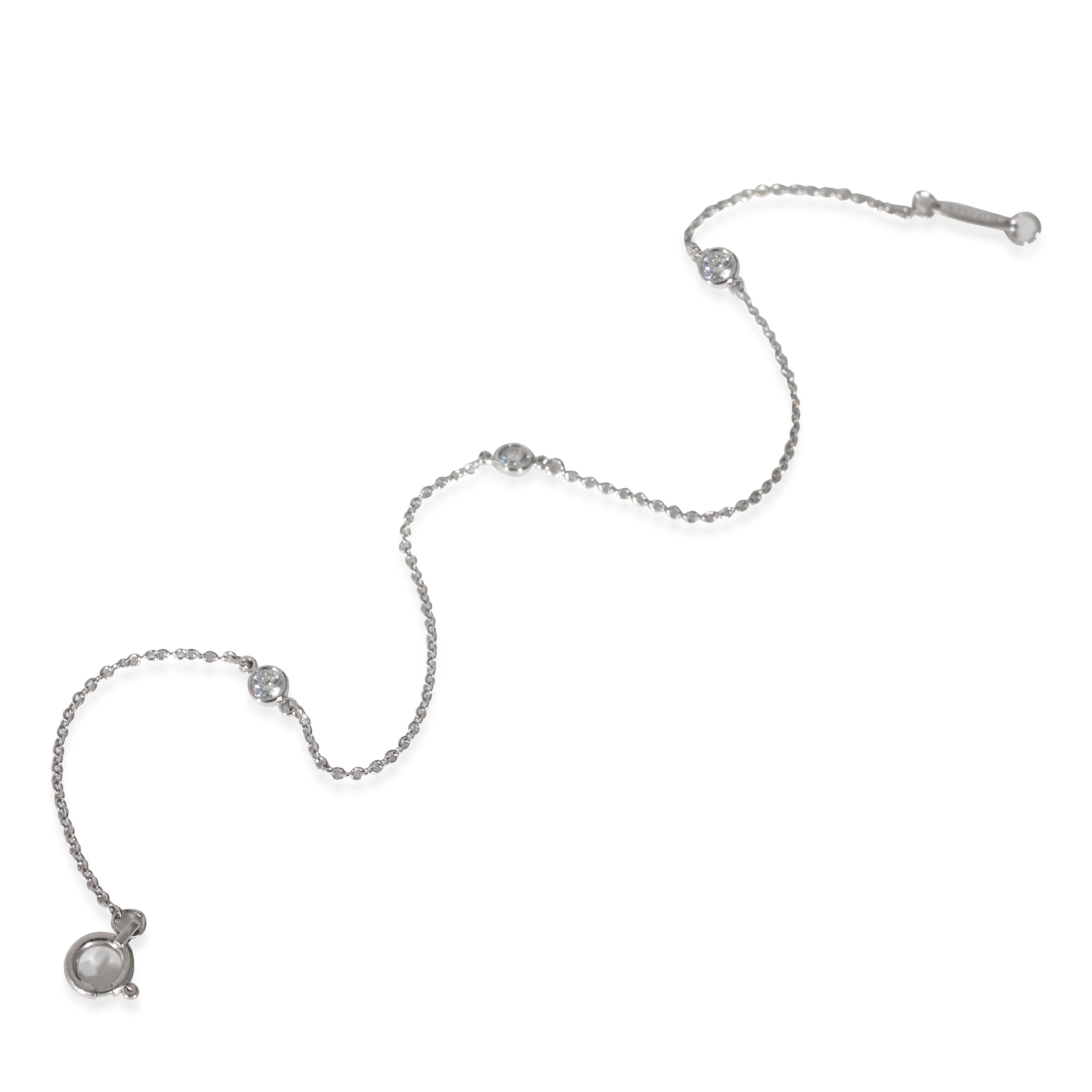 Elsa Peretti Diamond by the Yard Bracelet in Platinum 0.15 CTW - Image 3